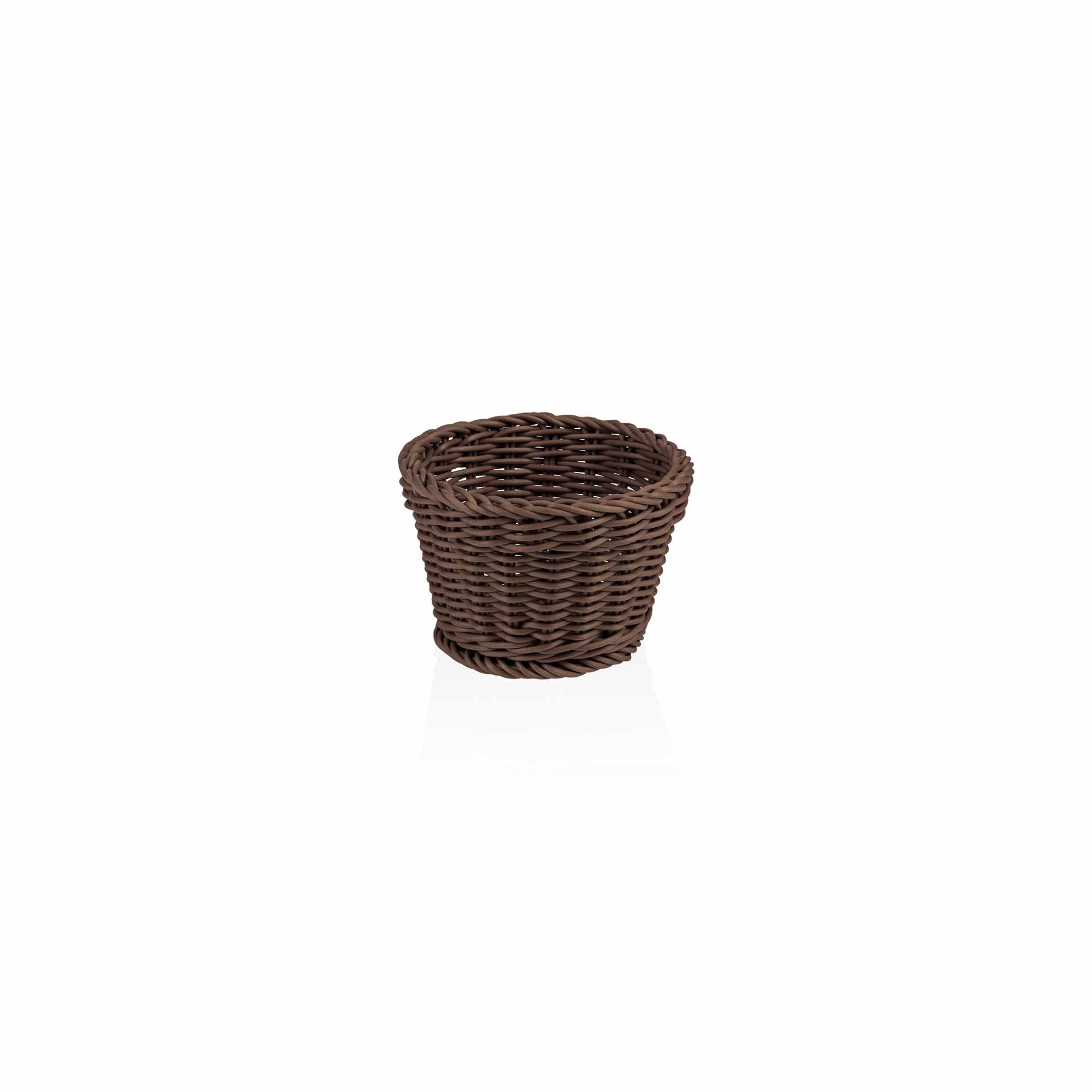 Korb - braun - Höhe 10,0 cm - Ø 13 cm - Polypropylen - 5074113-A