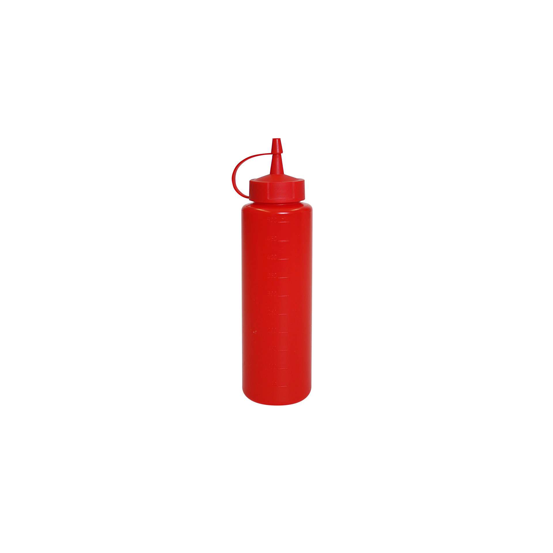 Spenderflasche - rot - Abm. 6,2 x 6,0 x 24,0 cm - Inhalt 0,5 l - Polypropylen - 200493-C