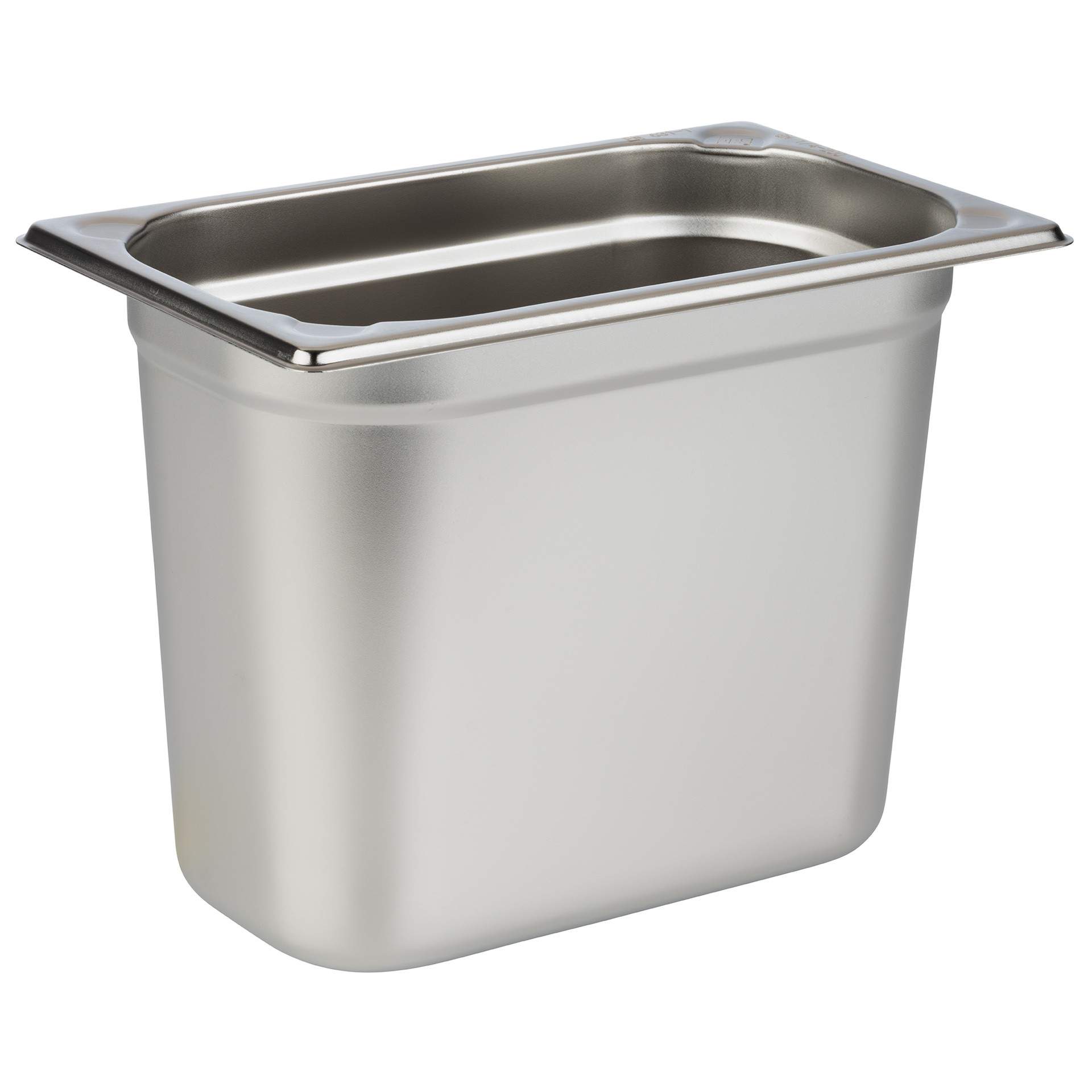 GN-Behälter - Inhalt 5,5 l - GN 1/4 (265 x 162 mm) - 200 mm - Edelstahl - 81408-B