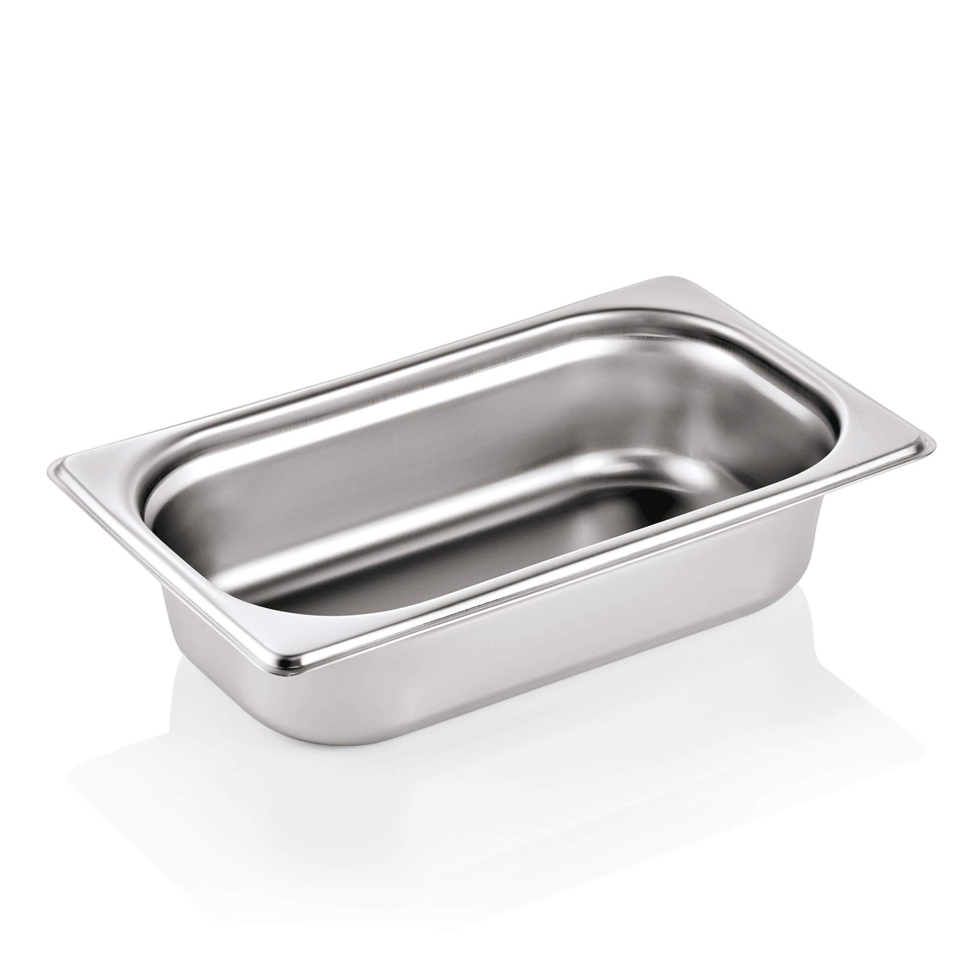 GN-Behälter - 18/8 - Serie 90 - GN 1/4 (265 x 162 mm) - 65 mm - Edelstahl - 9014065-A
