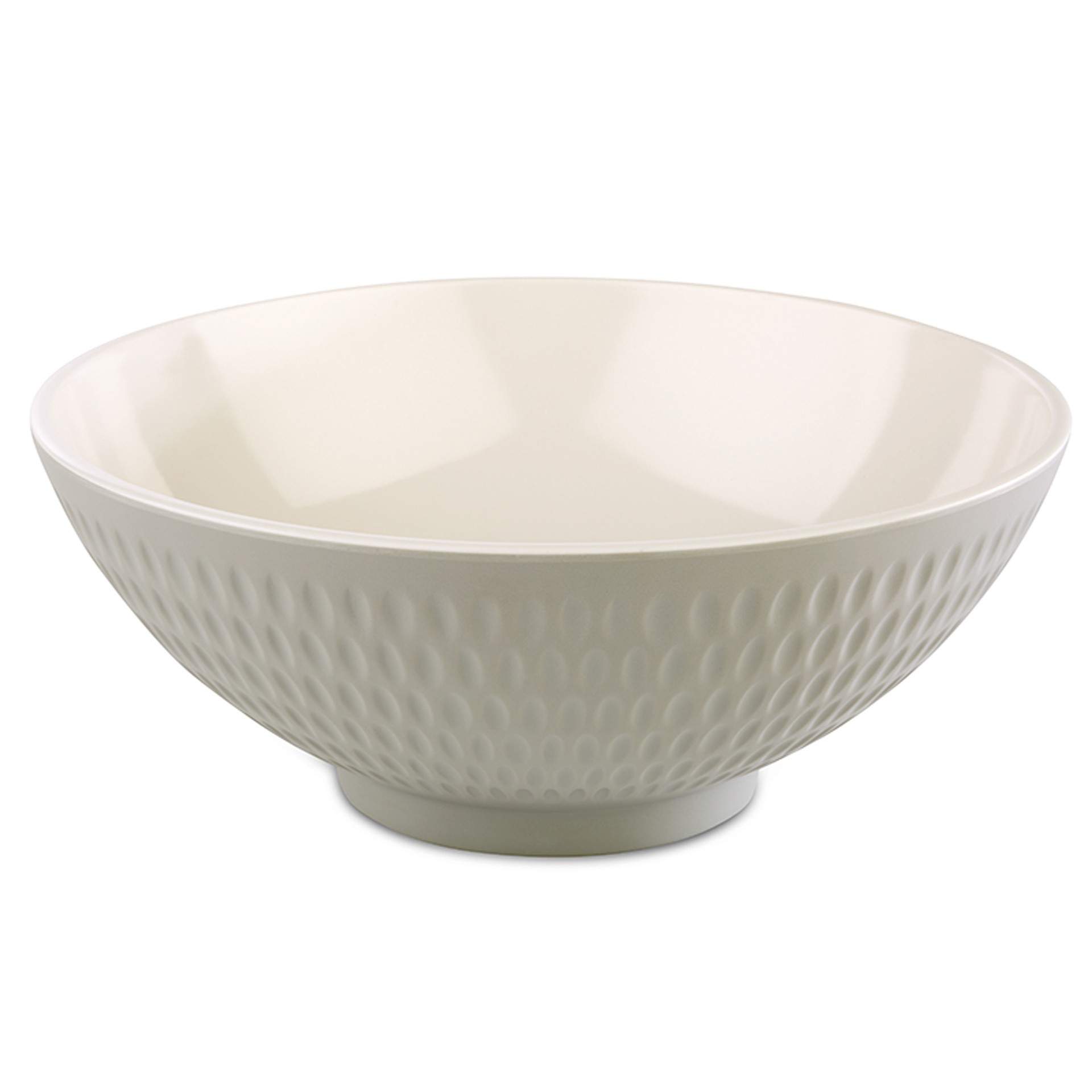 Schale - beidseitig farbig - Serie Asia Plus - cream / grau - Abm. 8,0 cm - Ø 20,0 cm - Inhalt 1,1 l - Melamin - 15404-B