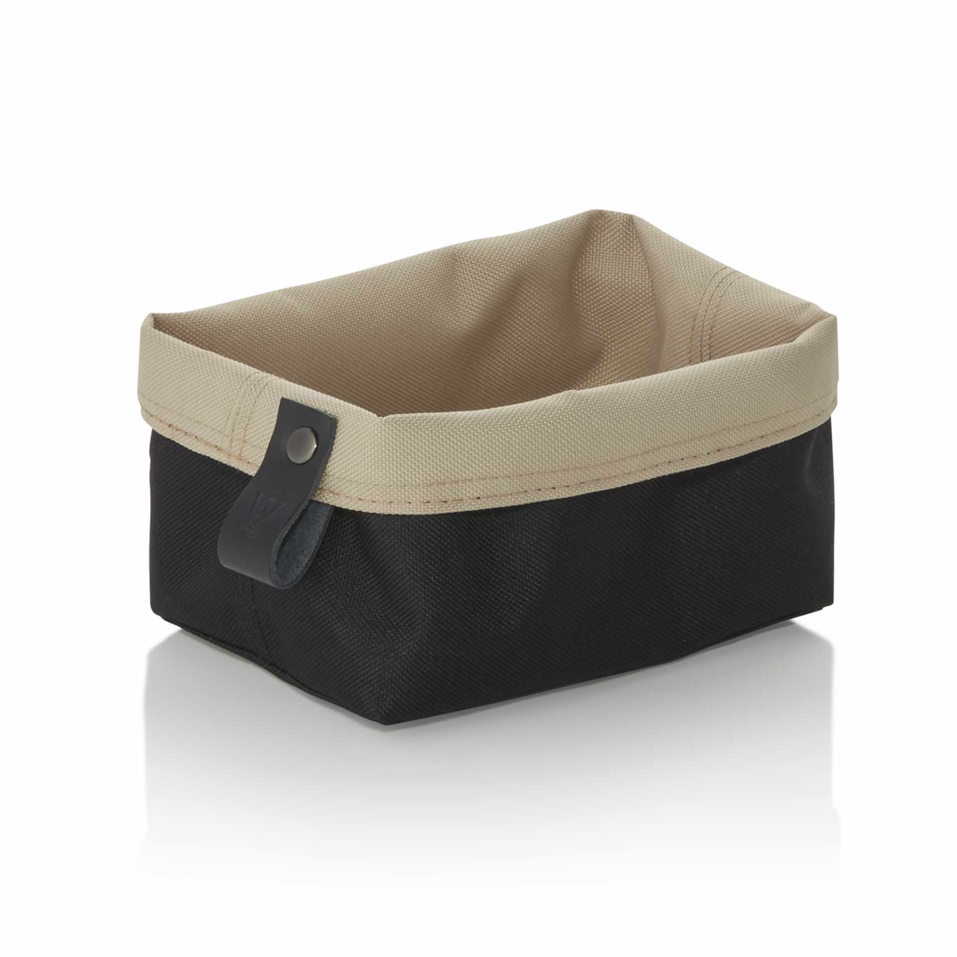 Brottasche - Serie Flip Tetron - schwarz / light khaki - Abm. 15 x 10 x 8,0 cm - Tetron