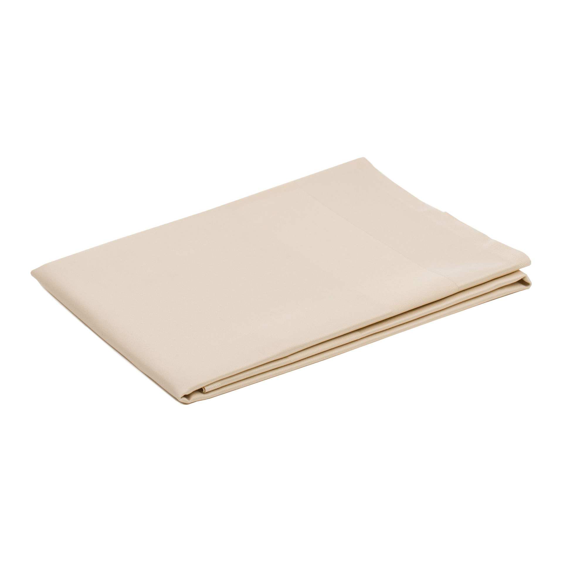 Tischdecke - Atlaskante - Serie TOCCATA - sand - Abm. 100 x 100 cm - Baumwolle - 3801-70-1010-D