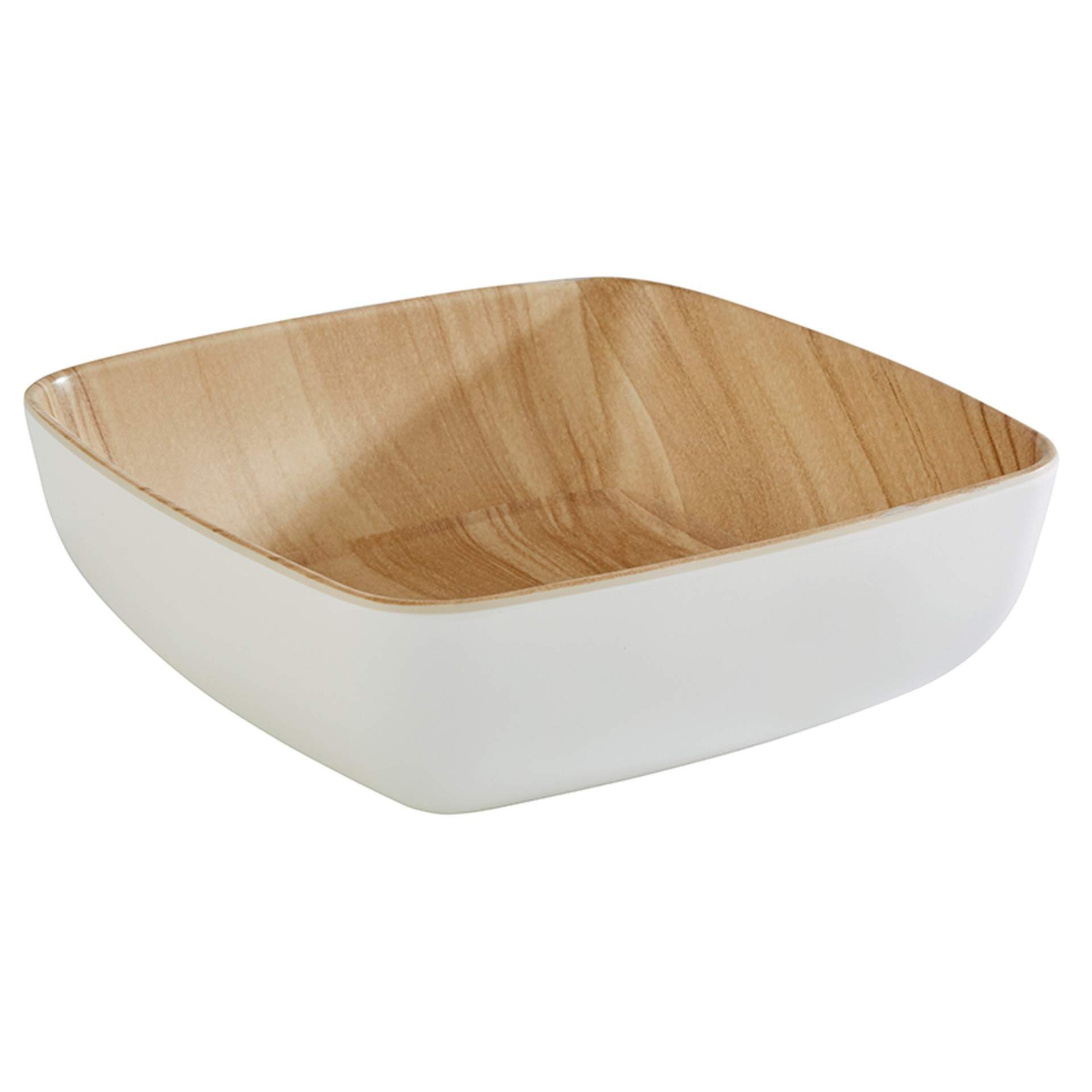 Schale - nordeuropäisches Design - Serie Frida - weiß - quadratisch - Abm. 16,5 x 16,5 x 5,5 cm - Inhalt 0,85 l - Melamin - 84558-B