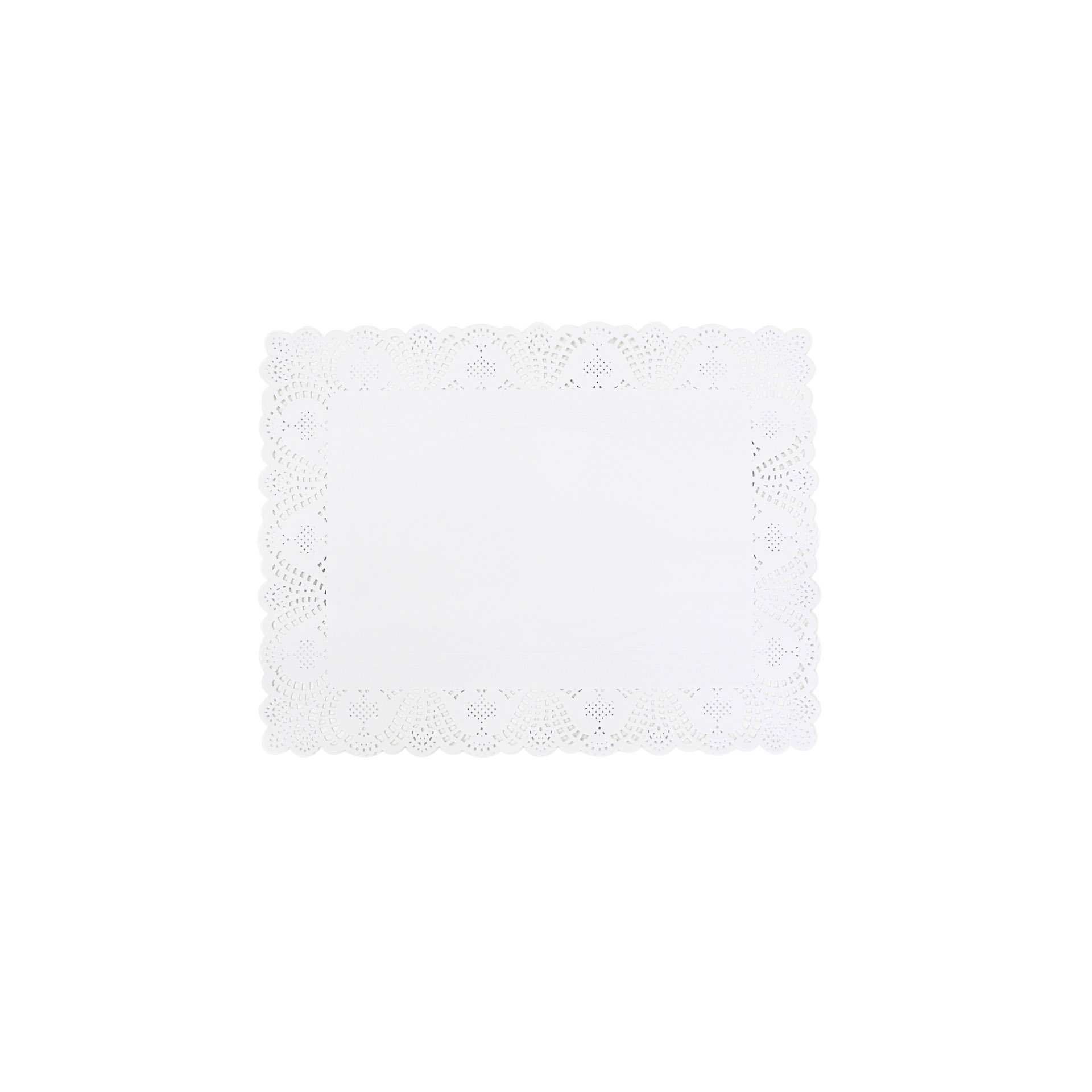 Tortenspitzen - Inhalt: 100 Stück - rechteckig - Abm. 45,0 x 36,0 cm - Papier - 116450-C