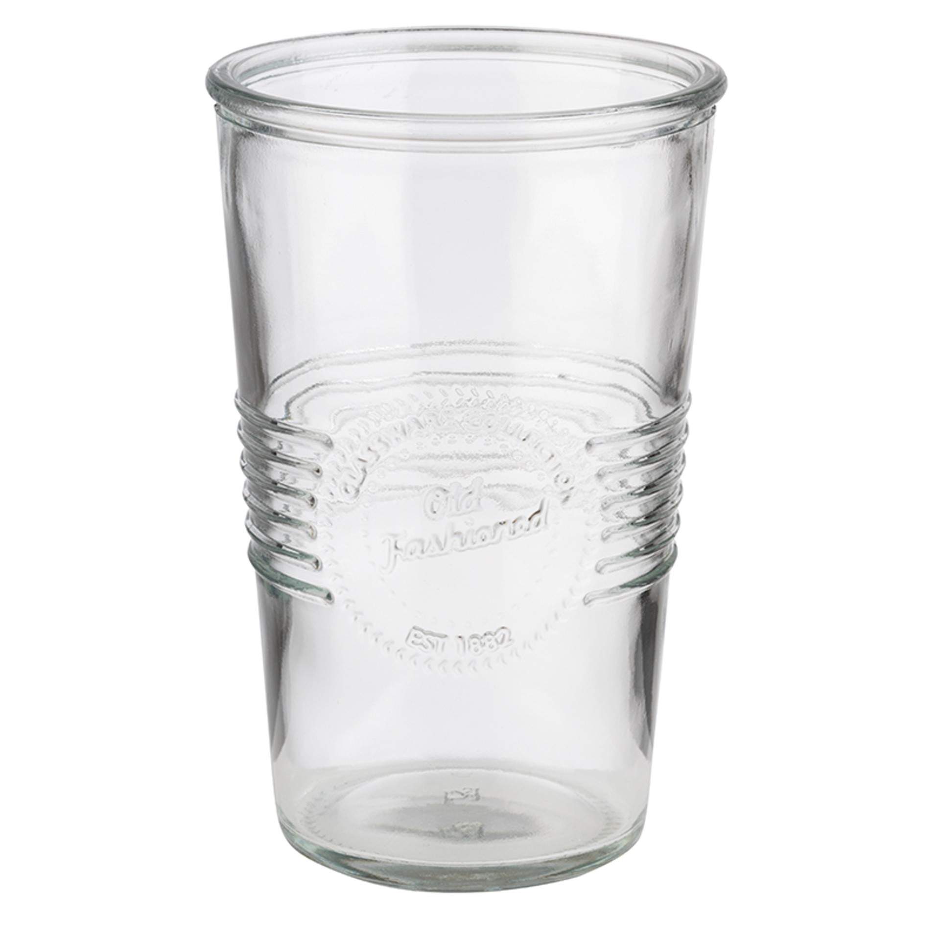 Trinkglas - Serie Old Fashioned - klar - Abm. 12,5 cm - Ø 8,0 cm - Inhalt 0,30 l - Glas - 10520-B