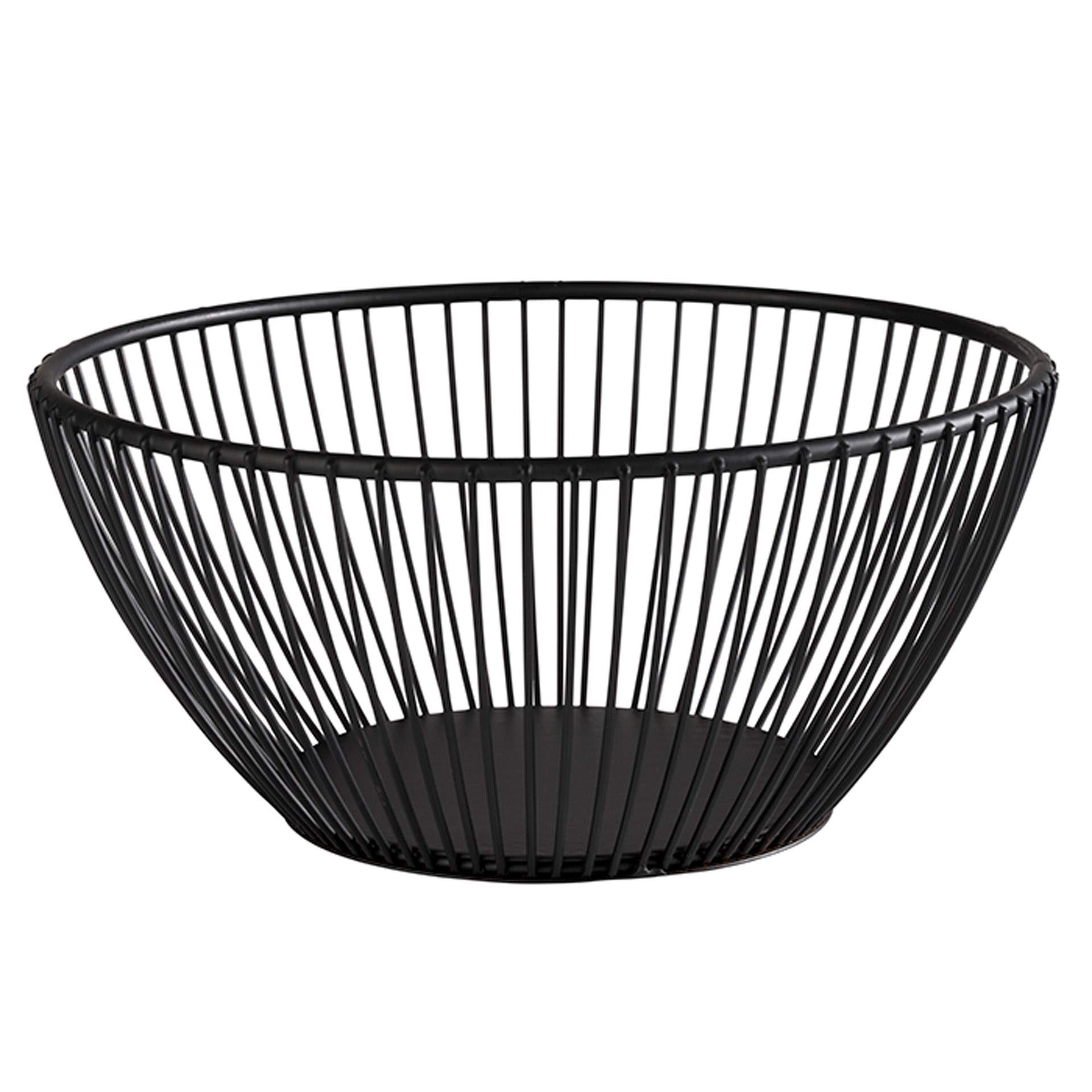 Korb - Serie Svart - schwarz - Höhe 8,0 cm - Ø 17,5 cm - Metall - 30420-B
