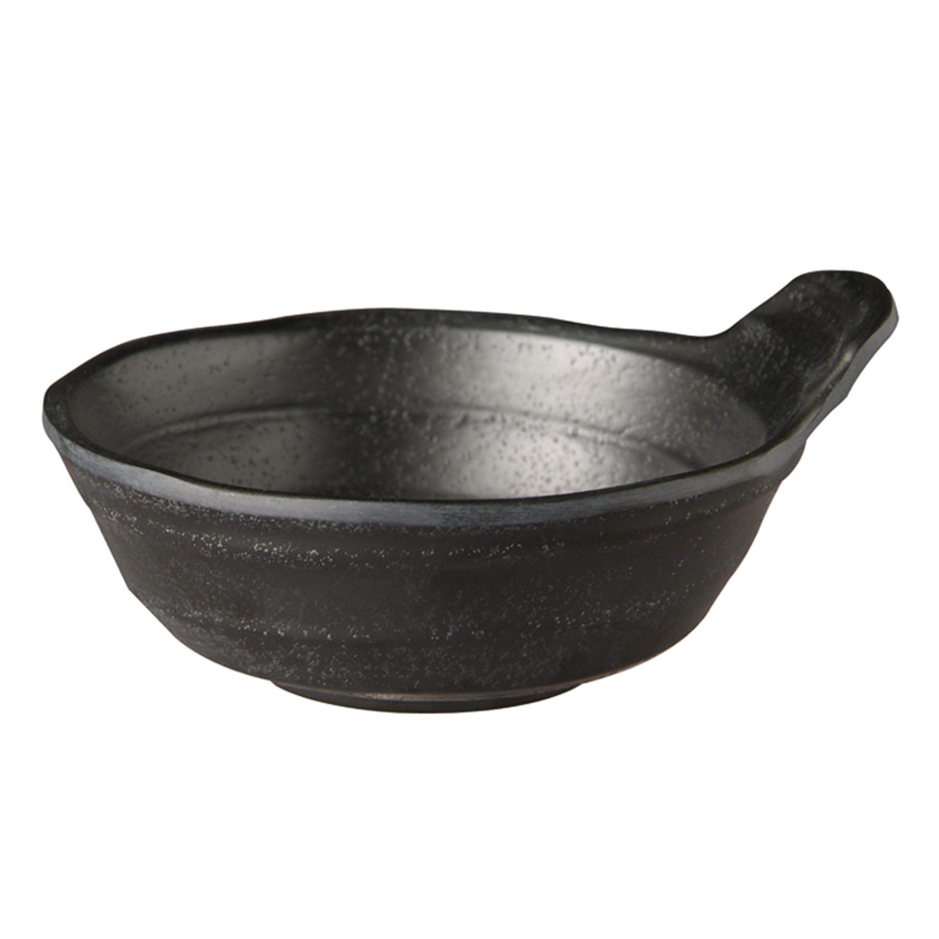 Schale - japanische Steinoptik - Serie Zen - weiß - Abm. 4,0 cm - Ø 11,5 cm - Inhalt 0,15 l - Melamin - 83932-B