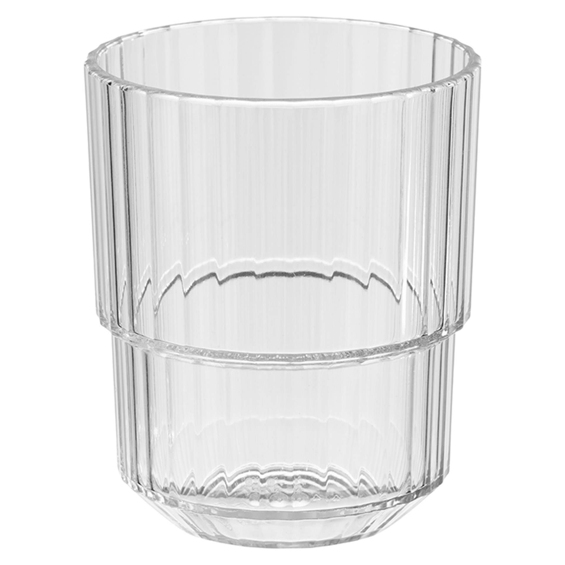 Trinkbecher - Serie Linea - klar - Höhe 8,0 cm - Ø 6,5 cm - Inhalt 0,15 l - Tritan - 10560-B