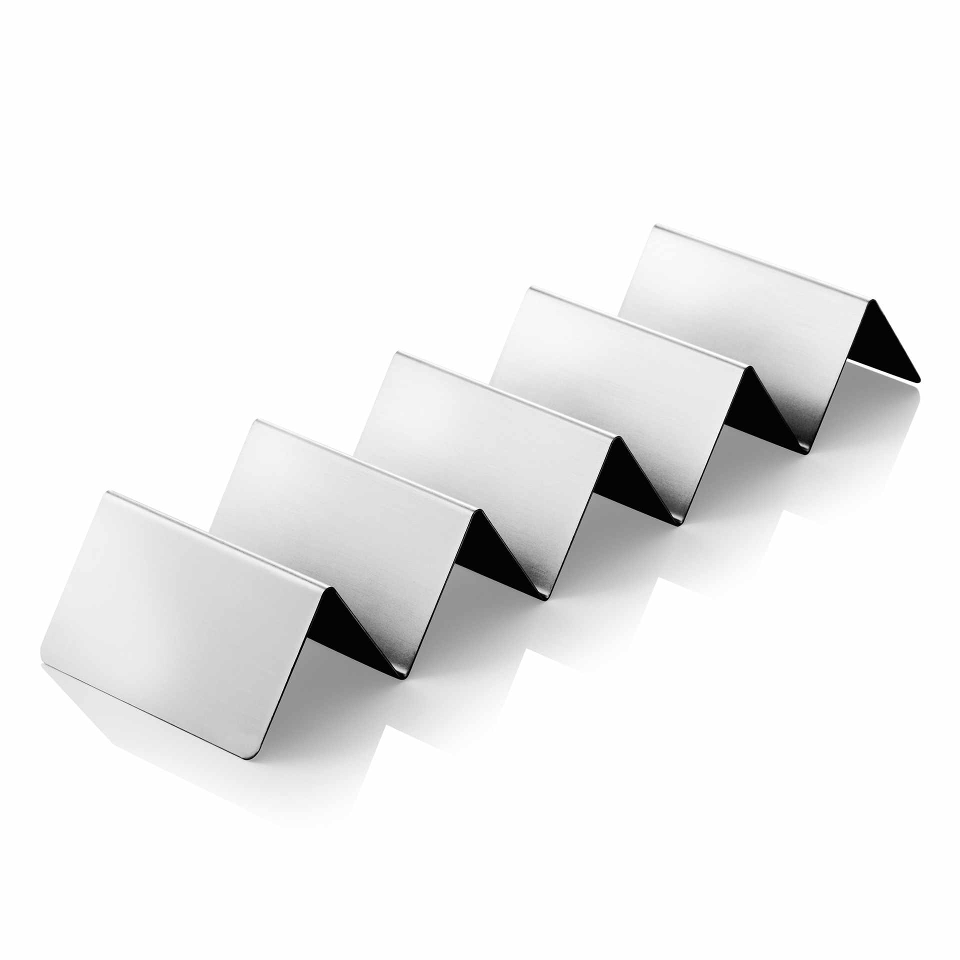 Snackpresenter - mit 4 Ablagen - edelstahloptik - Abm. 35 x 10 x 5 cm - Edelstahl