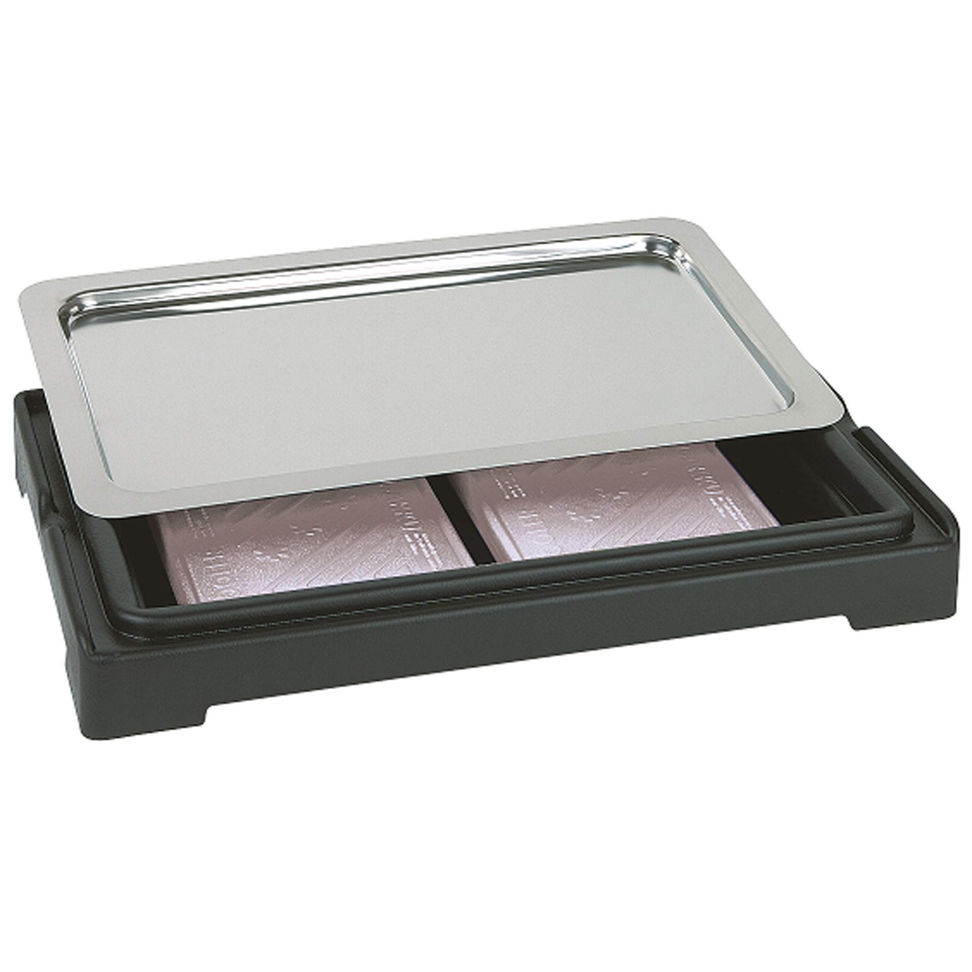 Kühlbox - 4-teilig - Serie New Generation - schwarz - rechteckig - Abm. 56,5 x 35 x 6,5 cm - Kunststoff - 11505-B
