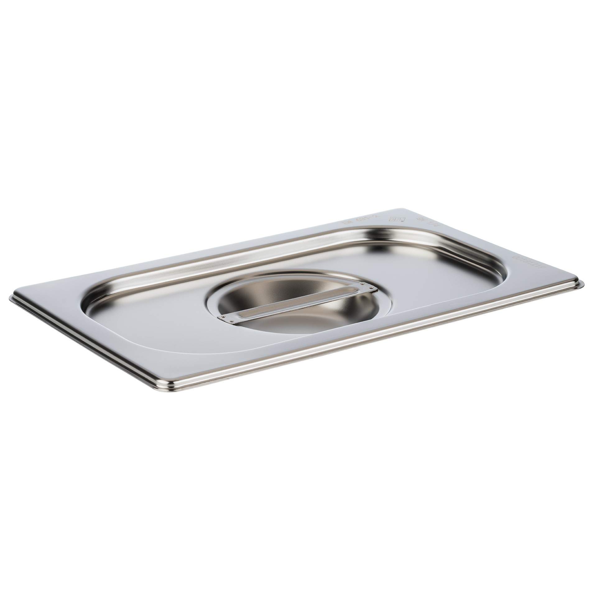GN-Deckel - ohne Löffelaussparung - GN 1/4 (265 x 162 mm) - Edelstahl - 81495-B