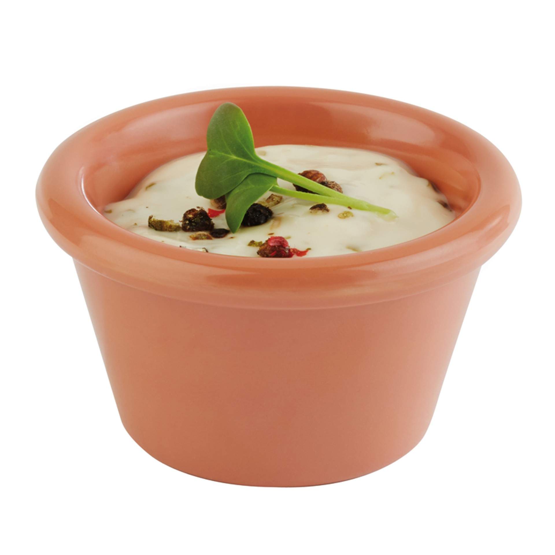 Dipschälchen - Serie Casual - terrakottaoptik - Abm. 3,5 cm - Ø 6,0 cm - Inhalt 0,03 l - Melamin - 83777-B