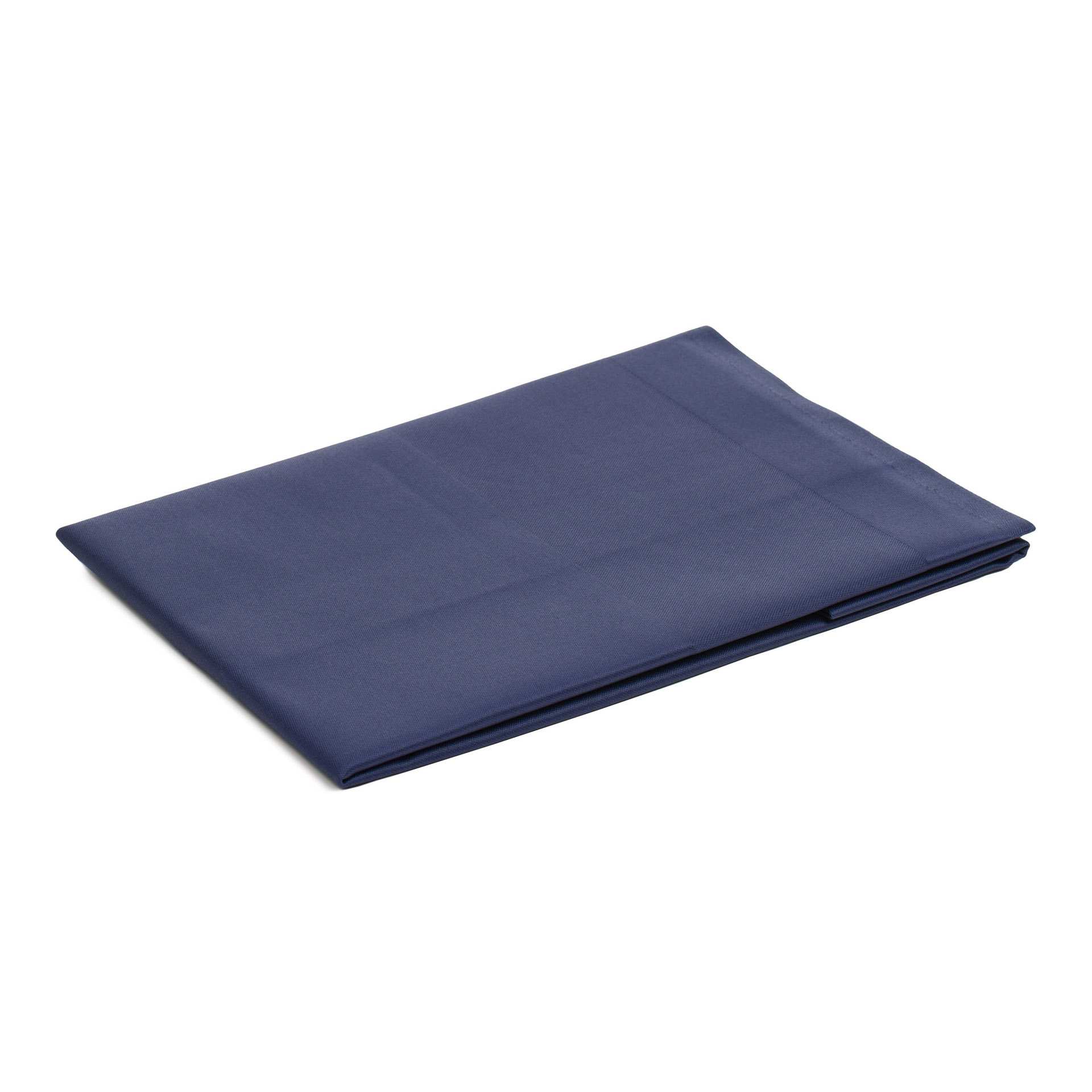 Tischdecke - Atlaskante - Serie TOCCATA - dunkelblau - Abm. 50 x 50 cm - Baumwolle - 3801-55-0505-D