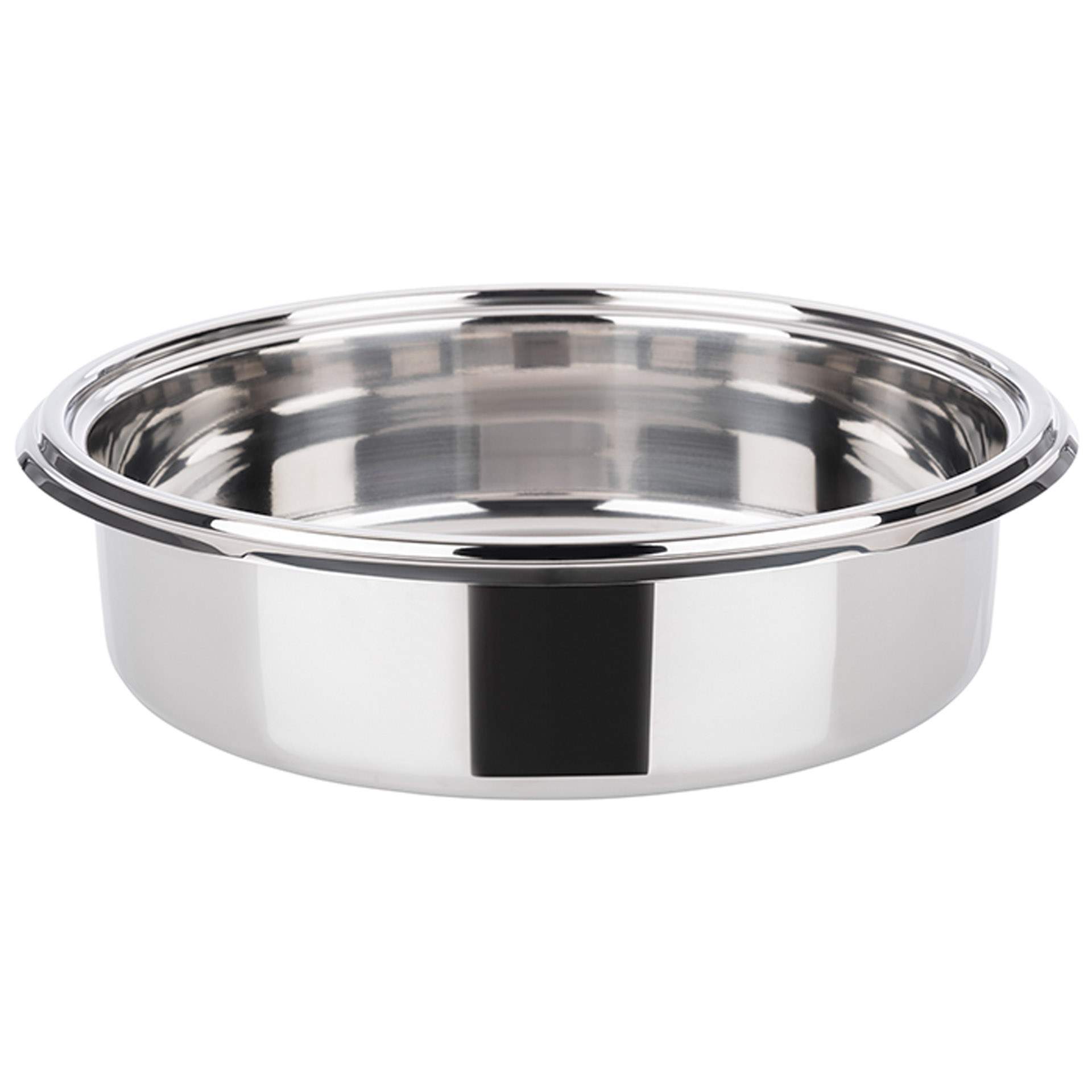 Speisenbehälter - hochglanzpoliert - Abm. 8,0 cm - Ø 30,5 cm - Inhalt 4,0 l - Edelstahl - 12329-B