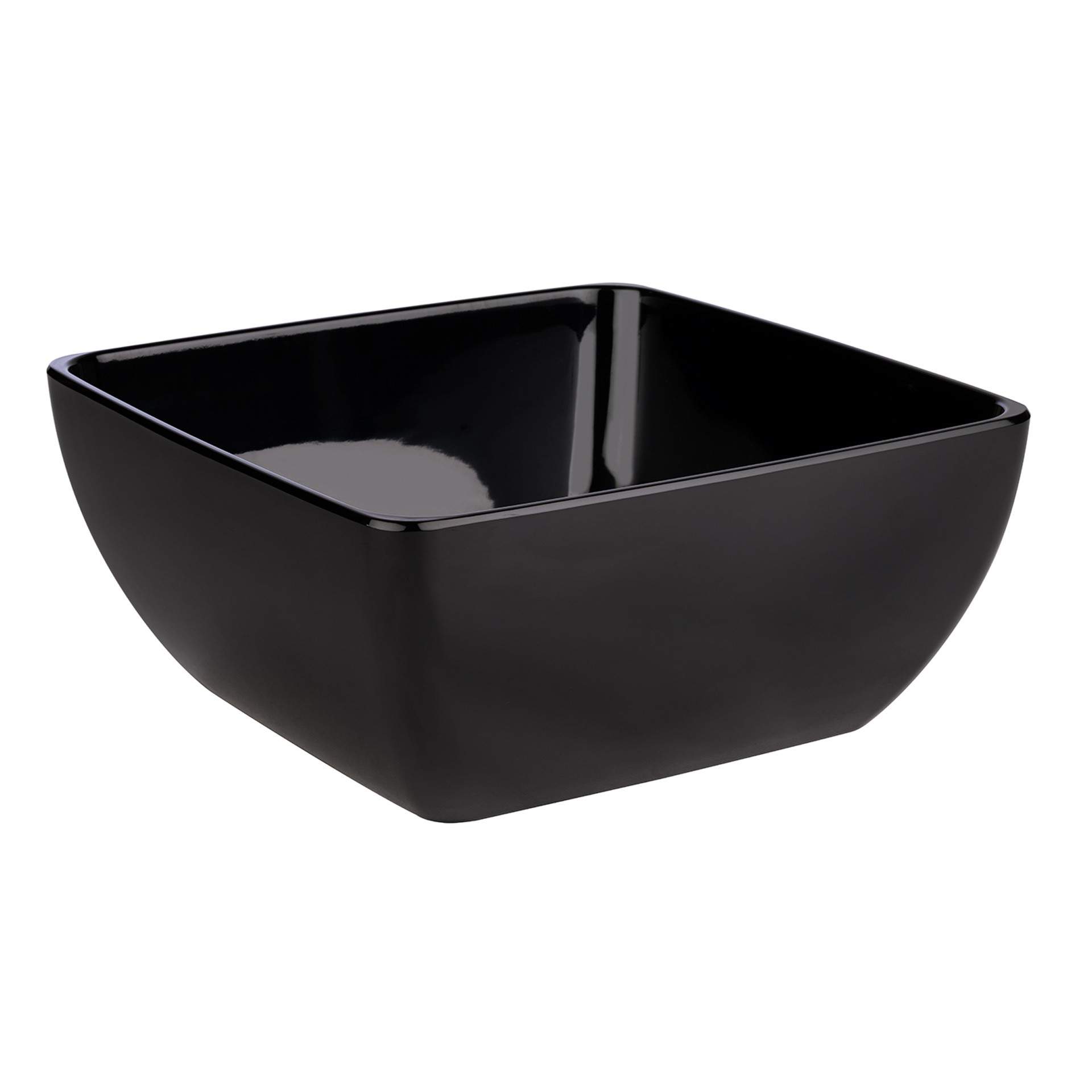 Schale - zeitloses Design - Serie Pure - schwarz - quadratisch - Abm. 32 x 32 x 14 cm - Inhalt 8 l - Melamin - 84427-B