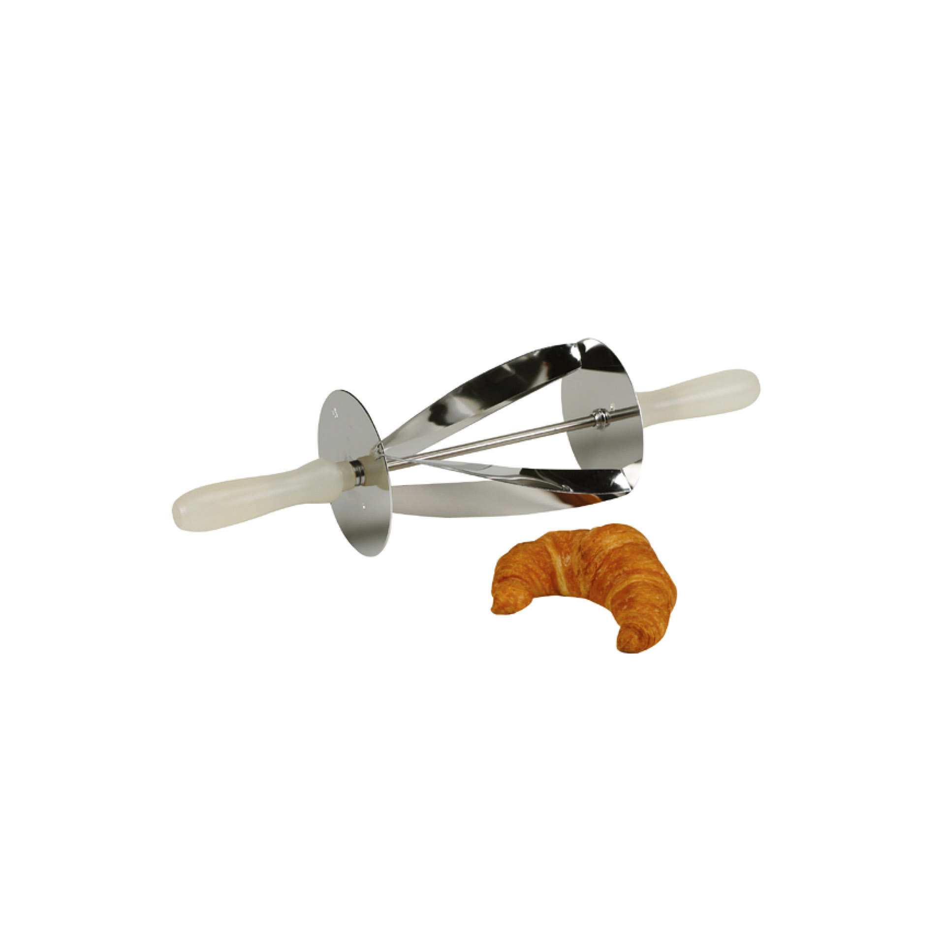 Dreieck-Ausstechwalze - für Croissants - einfach - Abm. 48,0 x 13,0 x 13,0 cm - Edelstahl - 154422-C