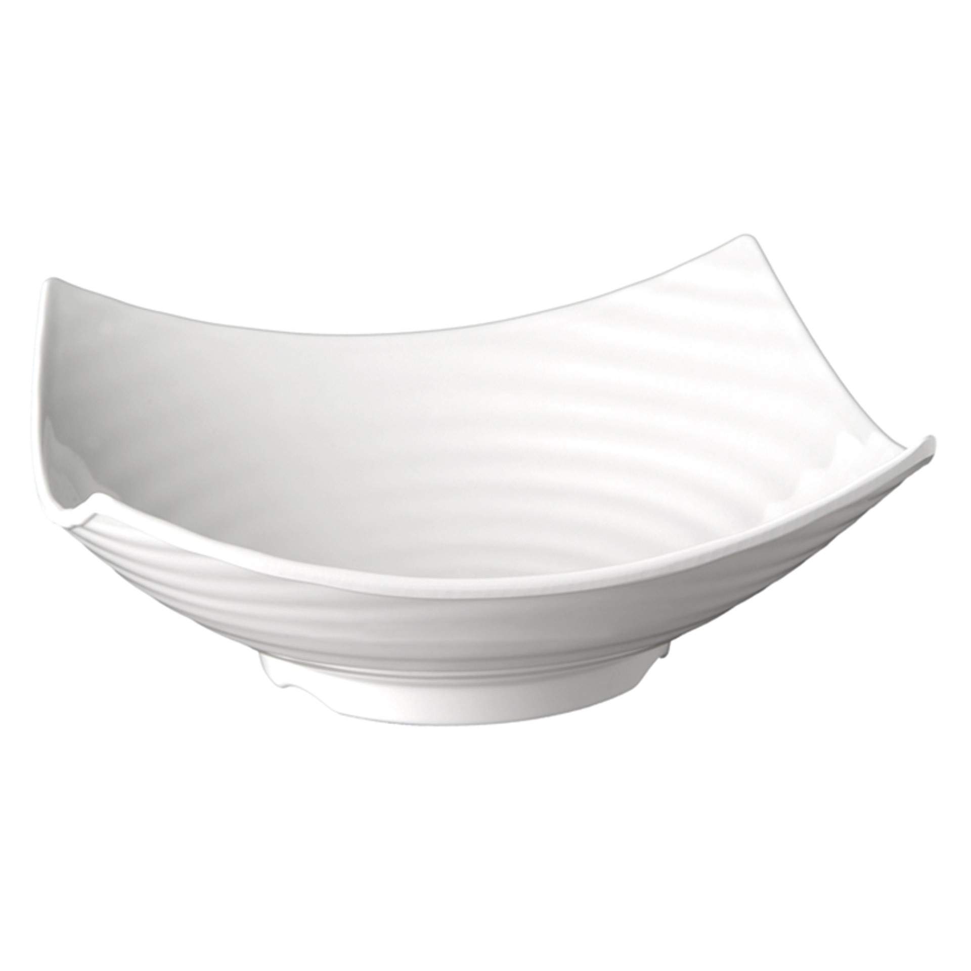 Schale - auf Fuß - Serie Global Buffet - weiß - Abm. 32,5 x 32,5 x 12 cm - Inhalt 3,0 l - Melamin - 83785-B