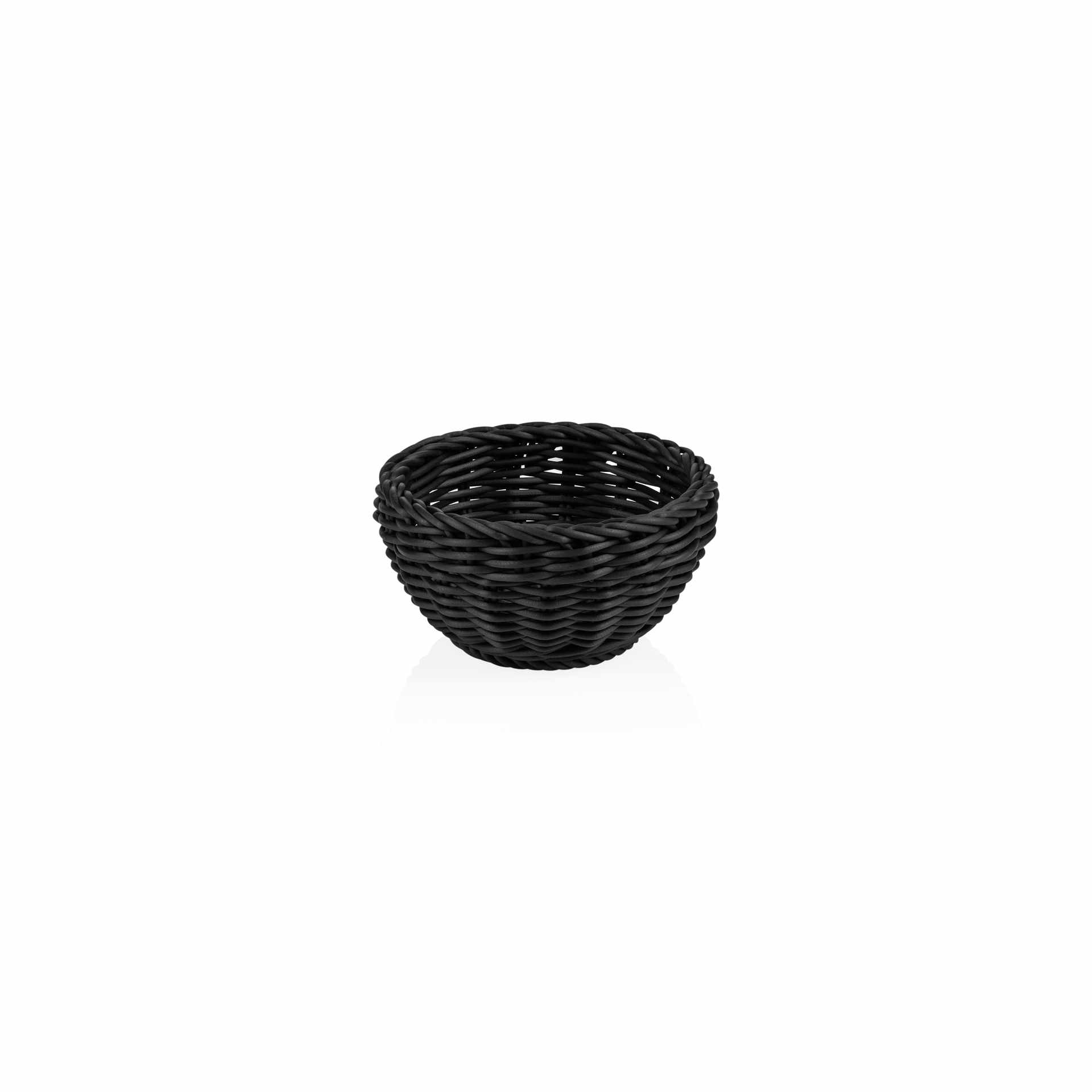 Korb - schwarz - Höhe 8,0 cm - Ø 16 cm - Polypropylen - 5074016-A