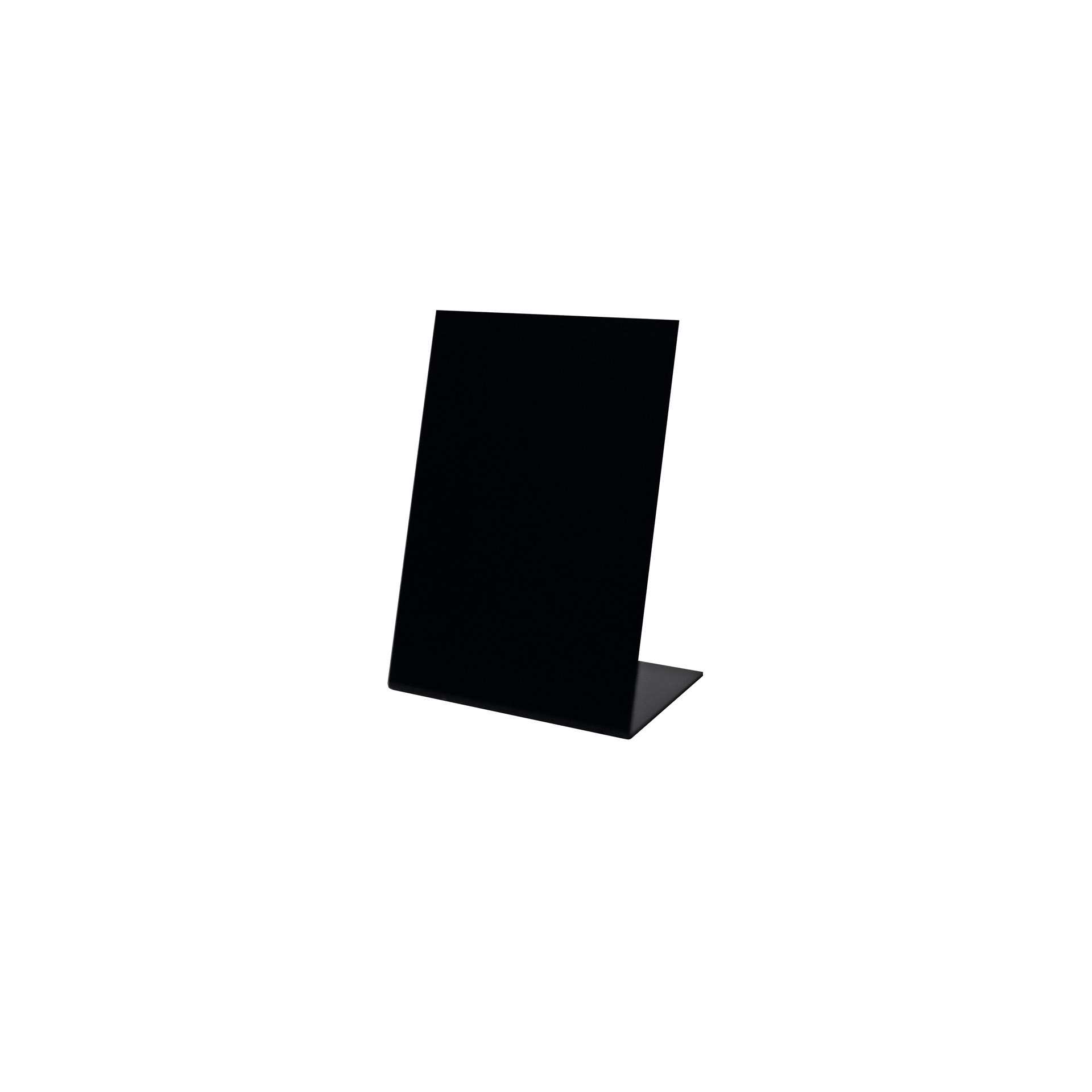 Tischaufsteller - L-Form - 5 Stück - schwarz - Abm. 11,0 x 14,8 x 22,0 cm - PVC - 198951-C