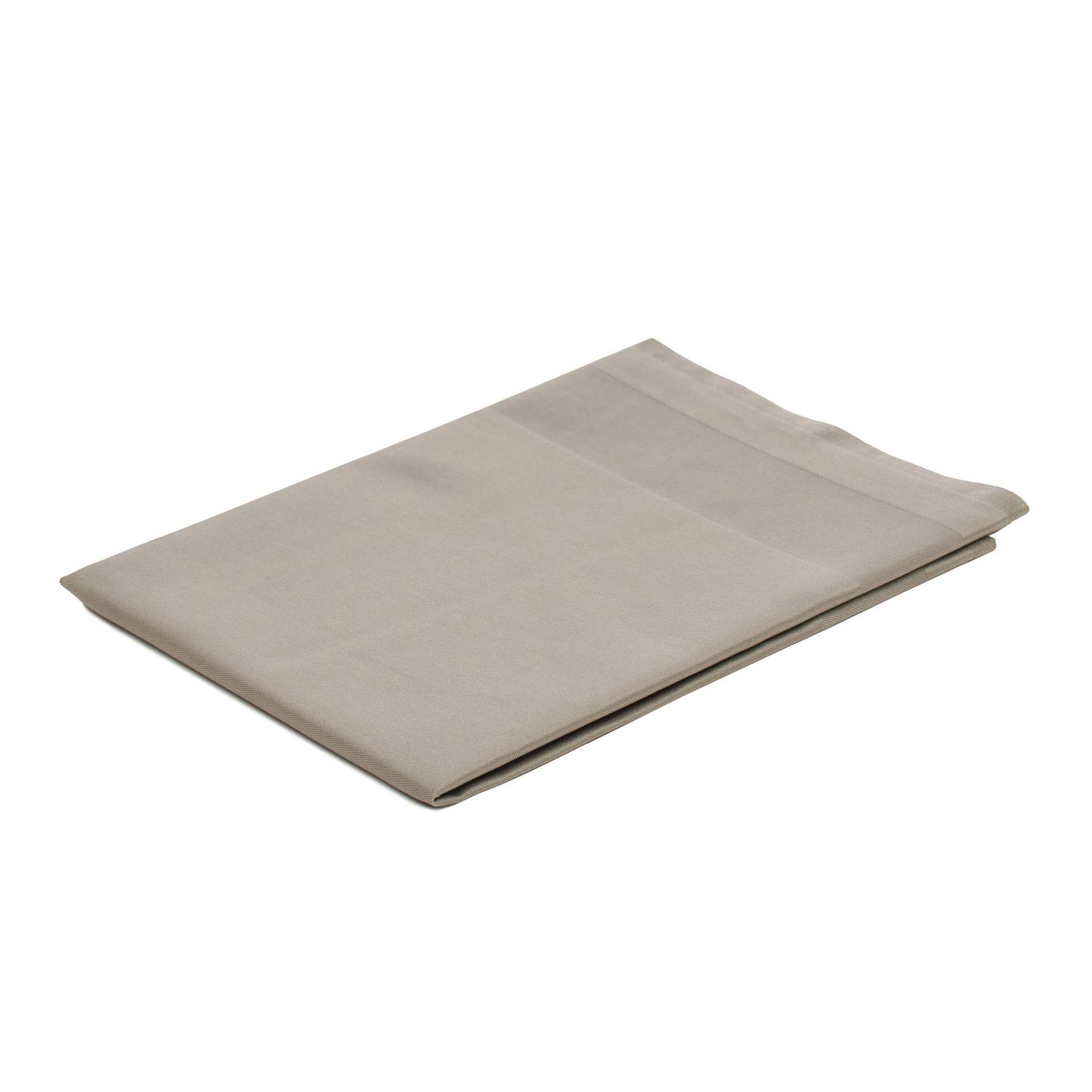 Tischdecke - Atlaskante - Serie TOCCATA - taupe - Abm. 130 x 220 cm - Baumwolle - 3801-71-1322-D