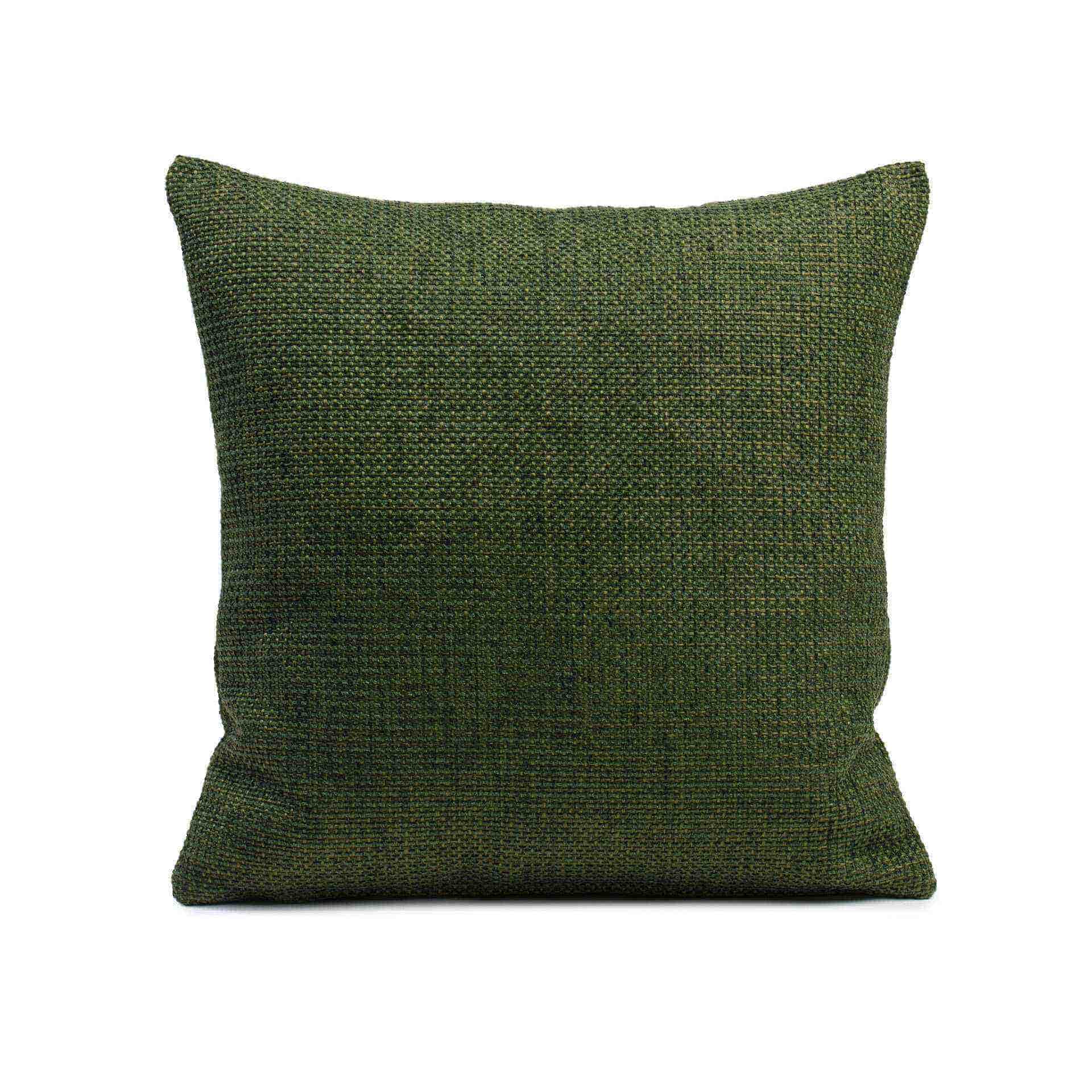 Kissenhülle - mit Reißverschluss - Serie DALLAS - dunkelgrün - Abm. 60 x 60 cm - Polyester - 85083-85-6060-D