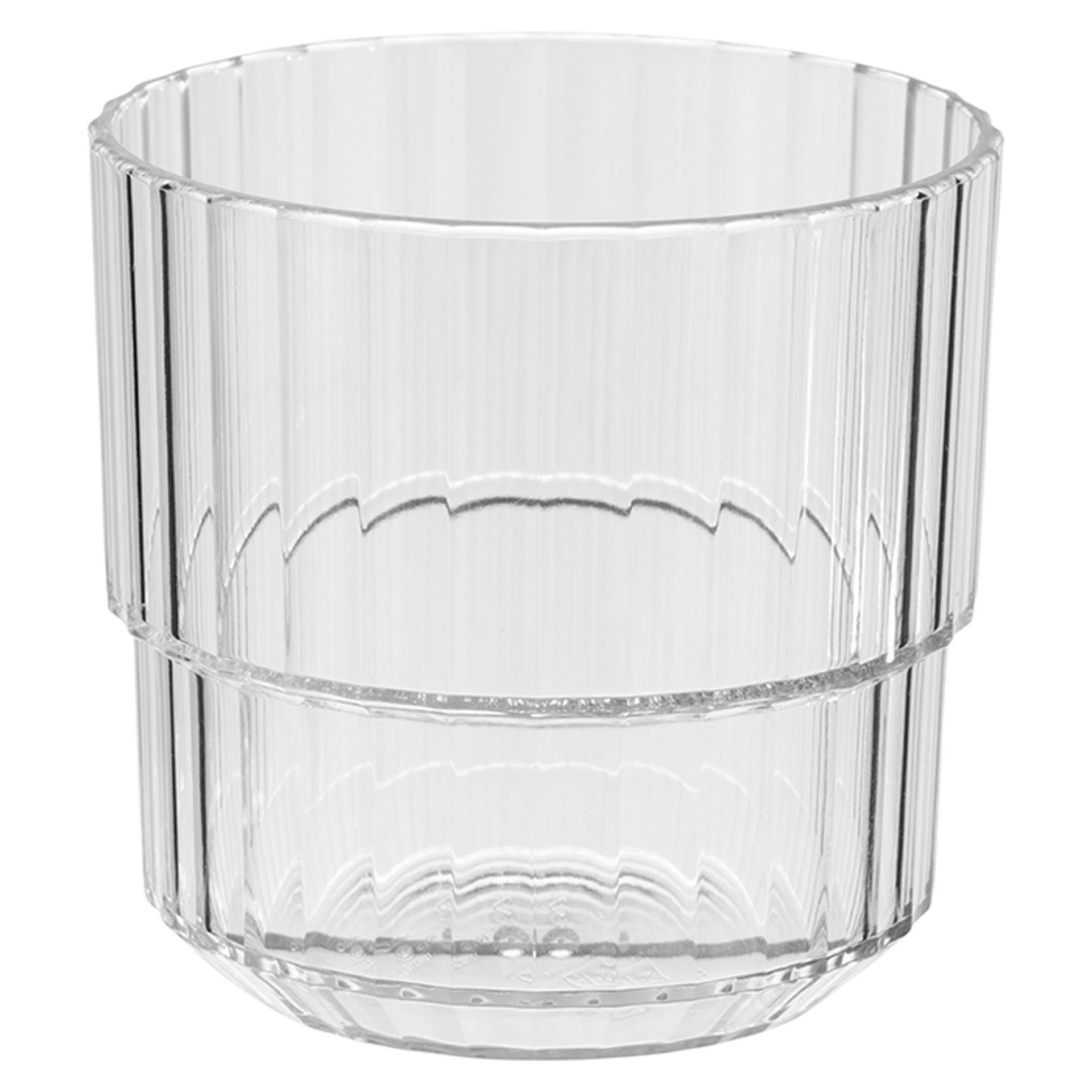 Trinkbecher - Serie Linea - klar - Höhe 8,0 cm - Ø 8,5 cm - Inhalt 0,22 l - Tritan - 10561-B