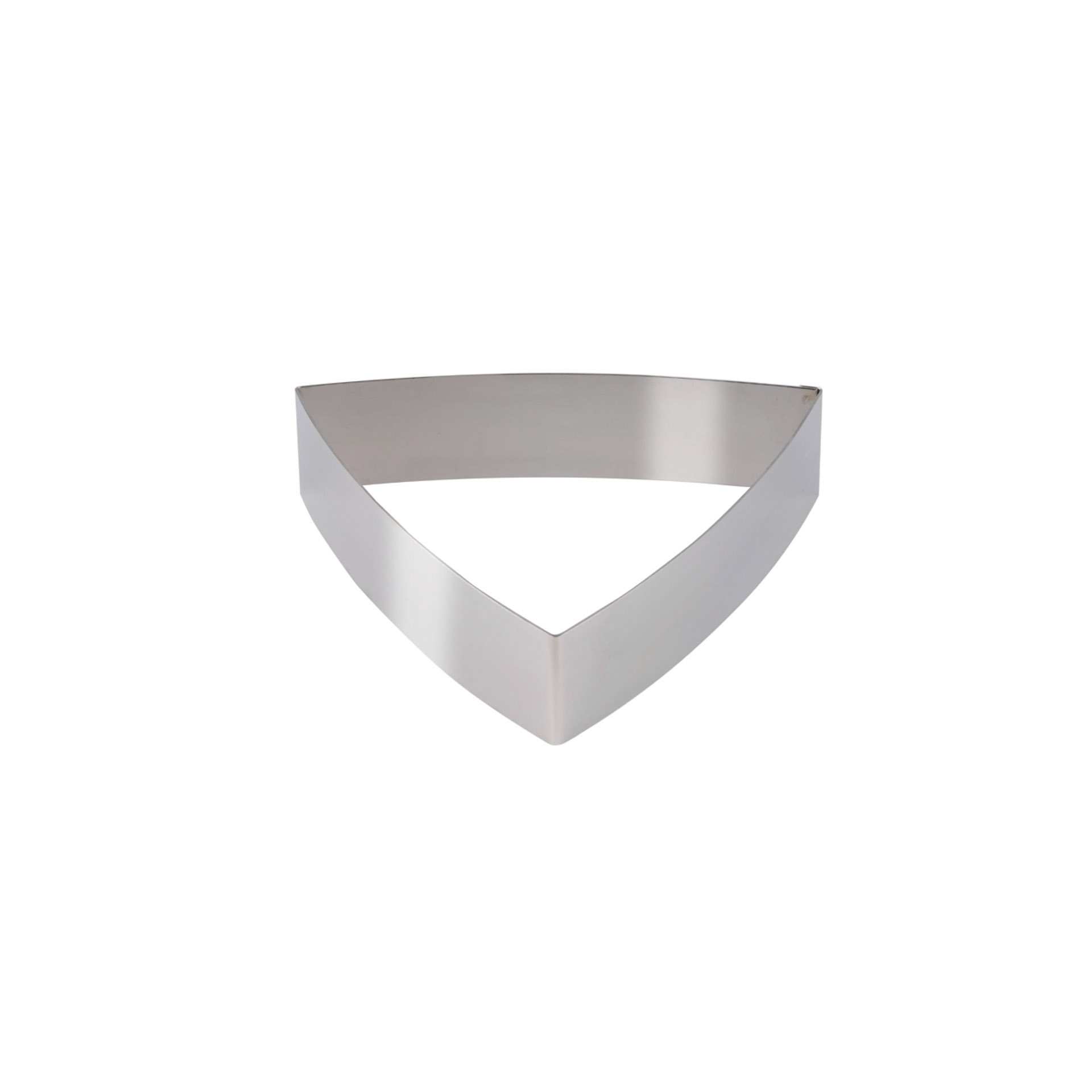 Dessertring / Tortenring - Dreieck - gewölbt - Ø 20 cm - Höhe 5 cm - Edelstahl - 155342-C