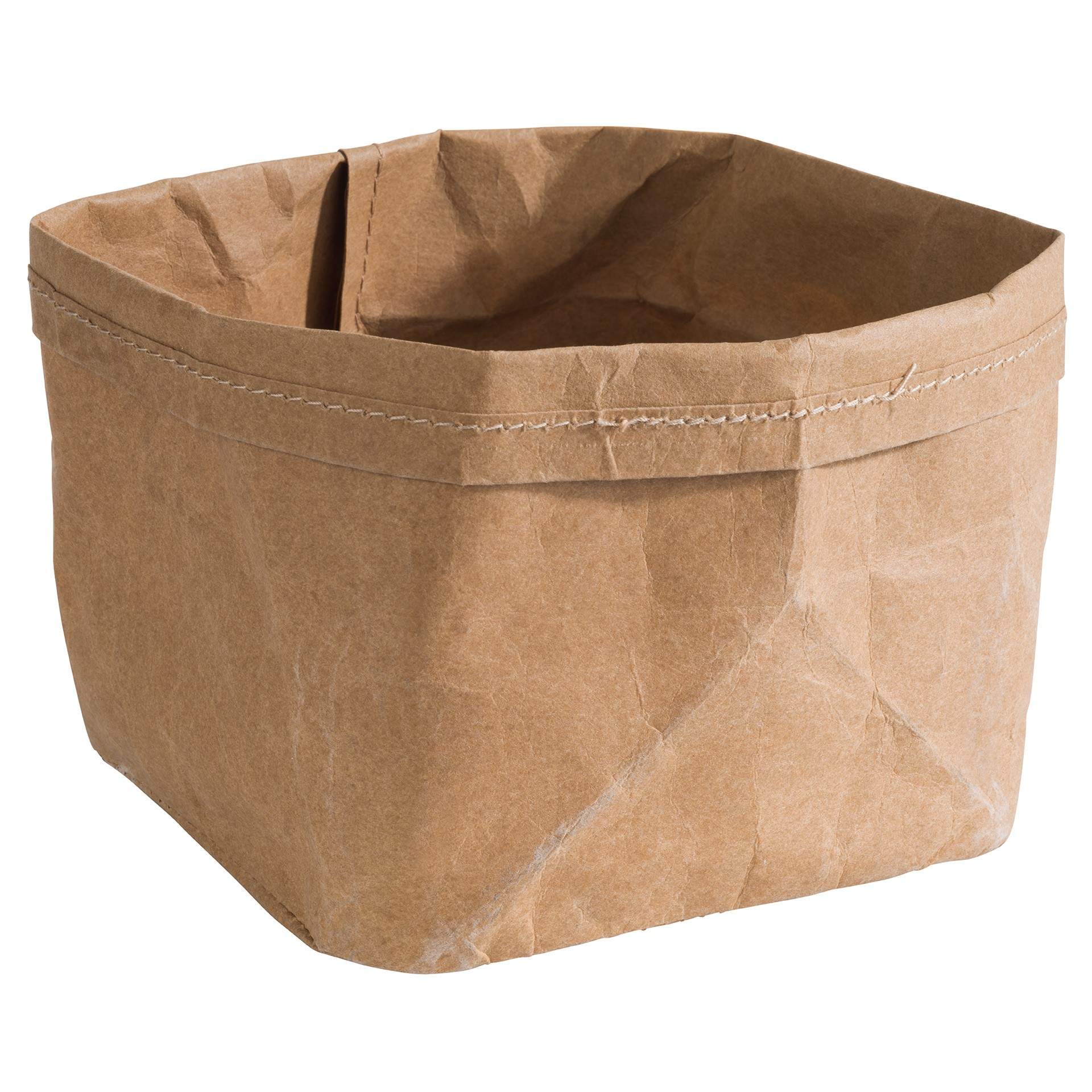 Brottasche - 70% Naturfaser und 30% Kunstharz - Serie Acacia - beige - Abm. 12 x 11,5 x 11,5 cm - Naturfaser / Kunstharz - 30355-B