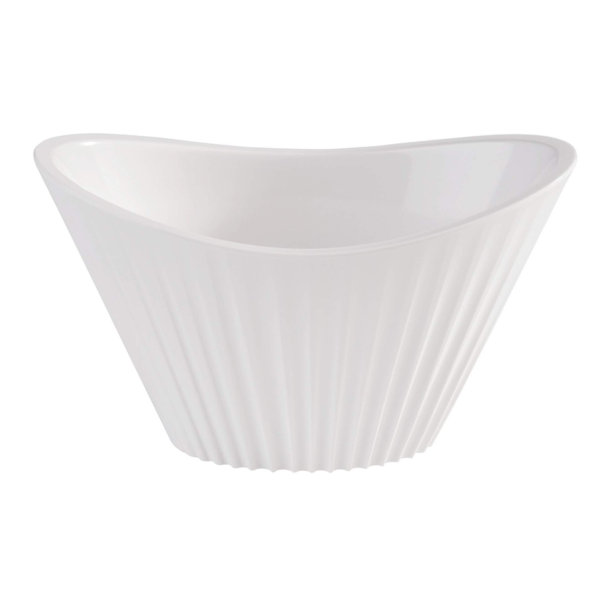 Schale - außen mit Struktur - Serie Mini - weiß - Abm. 9,5 x 5,5 x 5,5 cm - Inhalt 0,07 l - Melamin - 84777-B