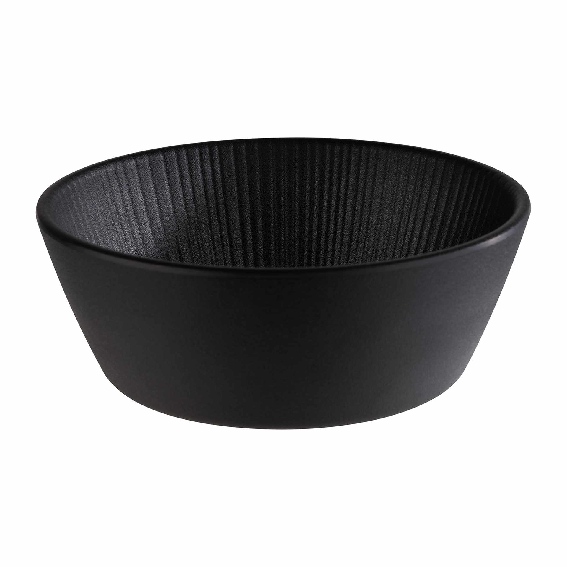Schale - Serie Nero - schwarz - rund - Höhe 5,5 cm - Ø 15,5 cm - Inhalt 0,45 l - Melamin - 85272-B
