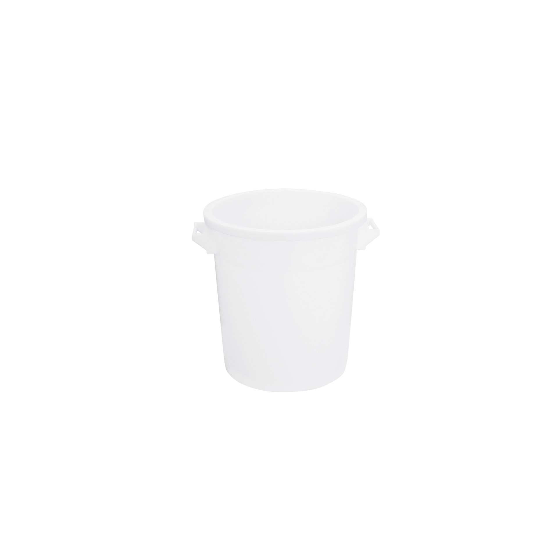Kübel - mit 2 Griffen - weiß - Abm. 39,0 x 39,0 x 41,0 cm - Inhalt 35 l - Polyethylen - 202000-C