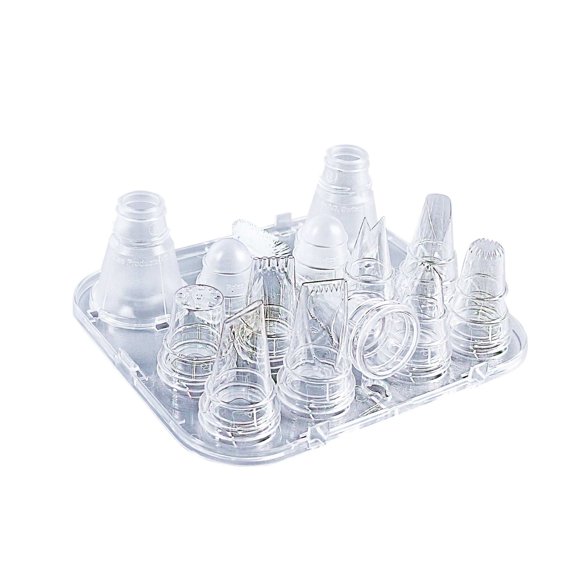 Dekortüllen - 13-teilig - klar - Abm. 17,5 x 7,5 x 16,0 cm - Polycarbonat - 196620-C