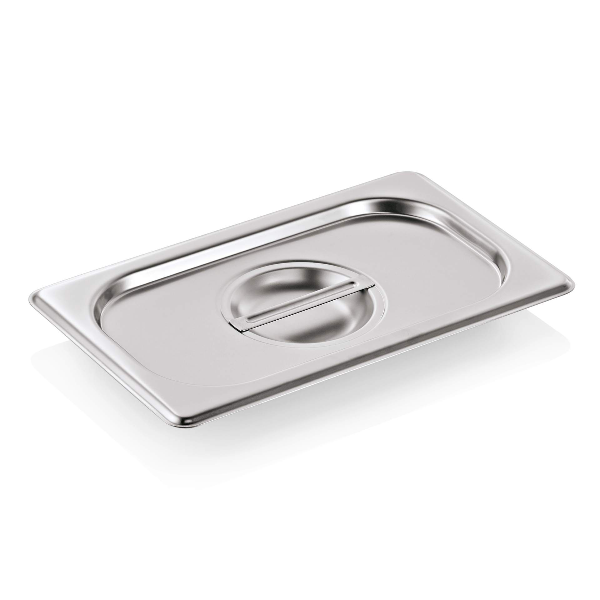 GN-Deckel - ohne Löffeleinschnitt - Serie 90 - GN 1/4 (265 x 162 mm) - Edelstahl - 9014001-A