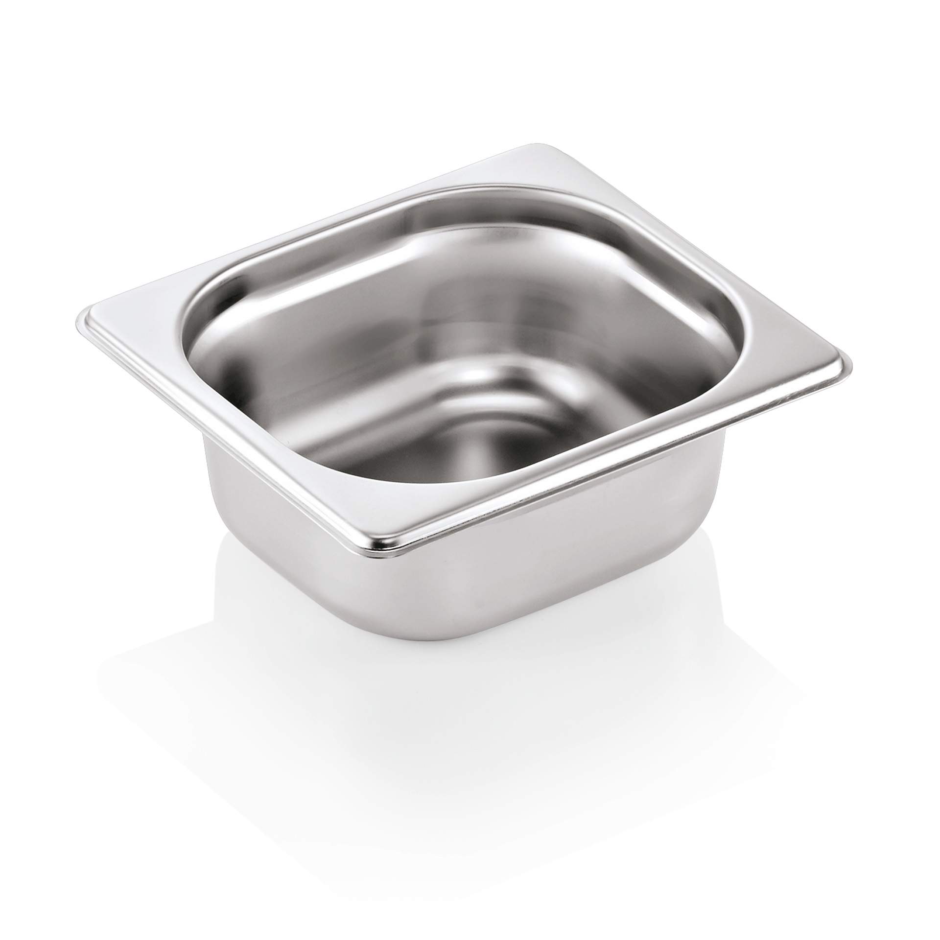 GN-Behälter - 18/8 - Serie 90 - GN 1/6 (176 x 162 mm) - 65 mm - Edelstahl - 9016065-A