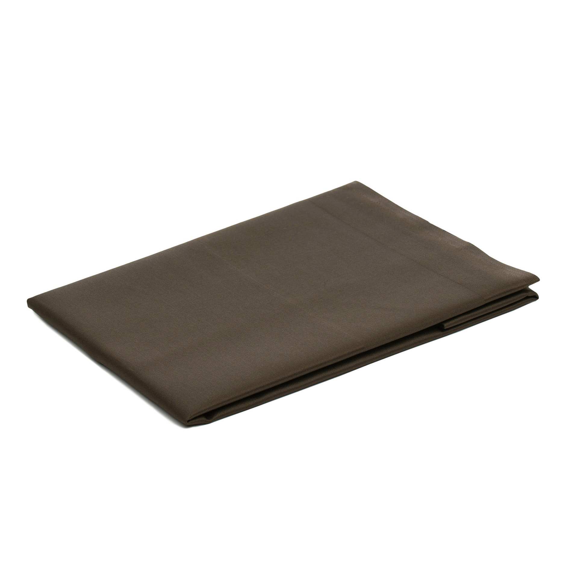 Tischdecke - Atlaskante - Serie TOCCATA - braun - Abm. 50 x 50 cm - Baumwolle - 3801-72-0505-D