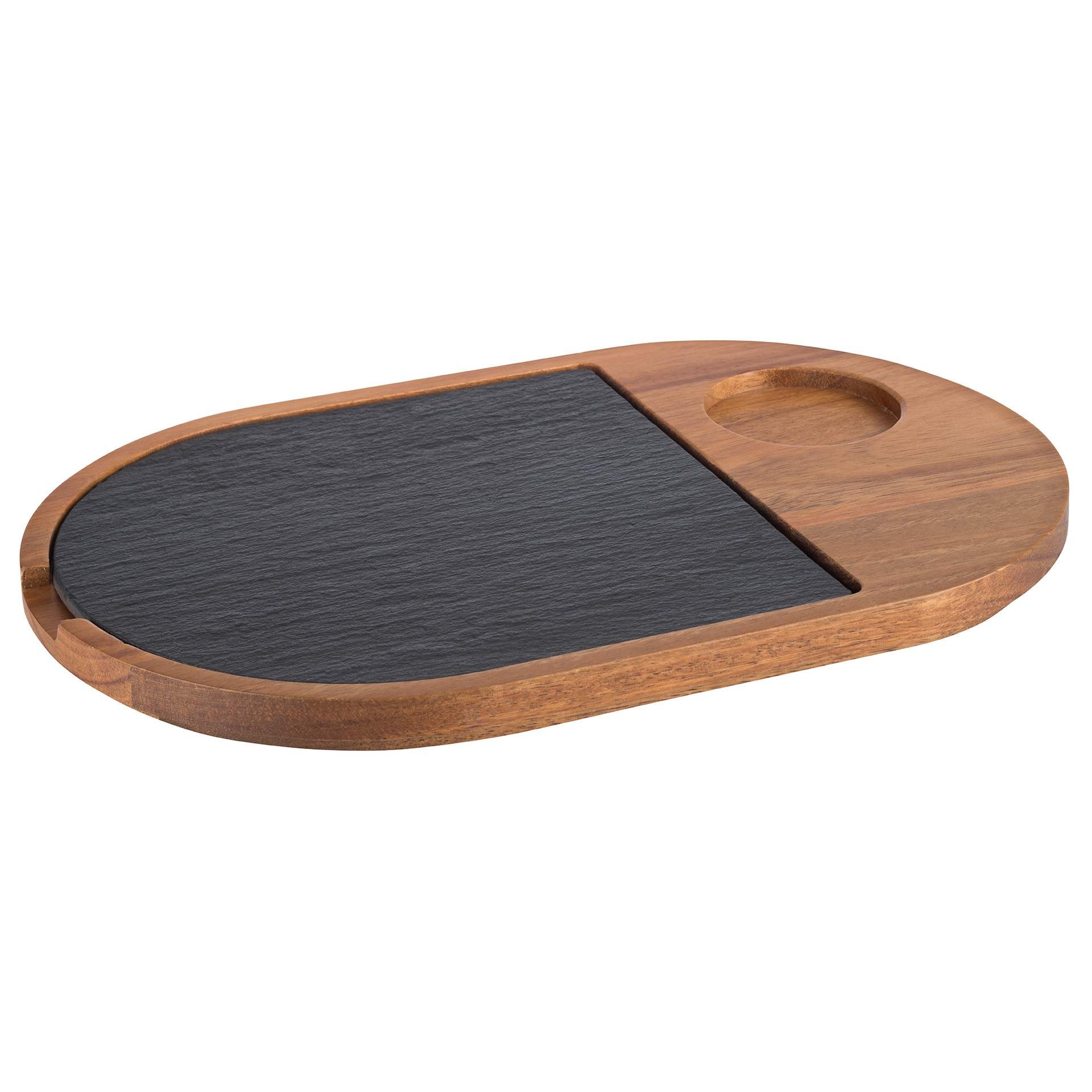Servierbrett - oval - Abm. 28 x 17,5 x 2 cm - Holz - 814-B
