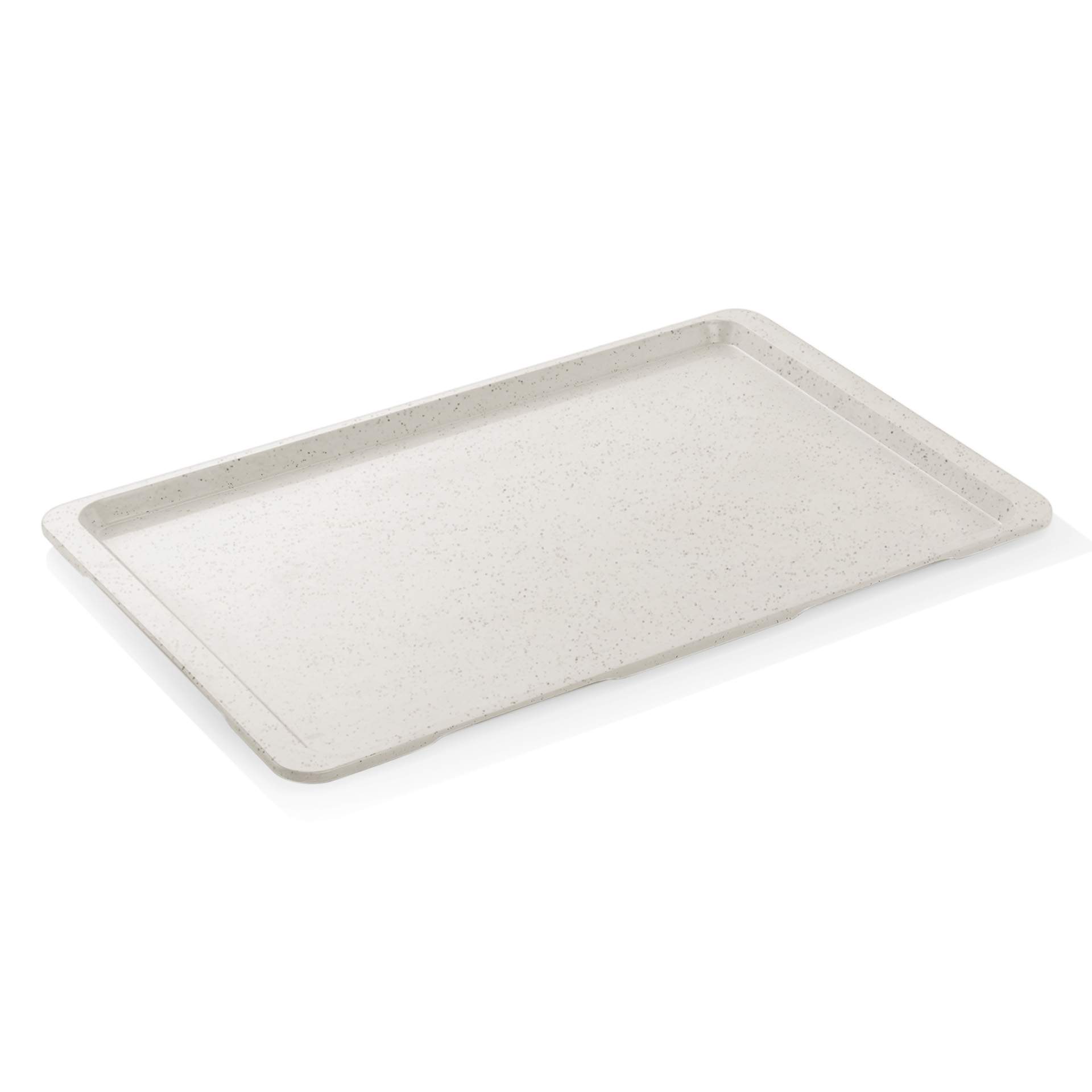 Euronorm-Tablett - Stapelnocken - Serie 9605 - hellgrau - Abm. 53 x 37 cm - Polyester - 9625531-A