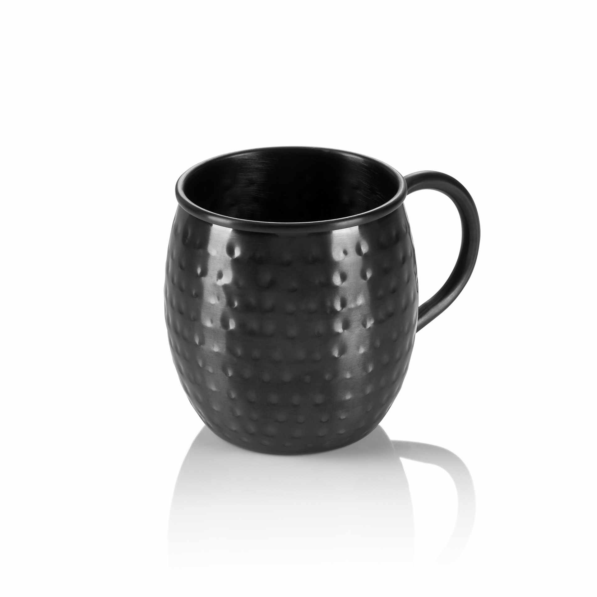 Moscow-Mule-Set - schwarz - Höhe 10,0 cm - Ø 8,5 cm - Inhalt 0,5 l