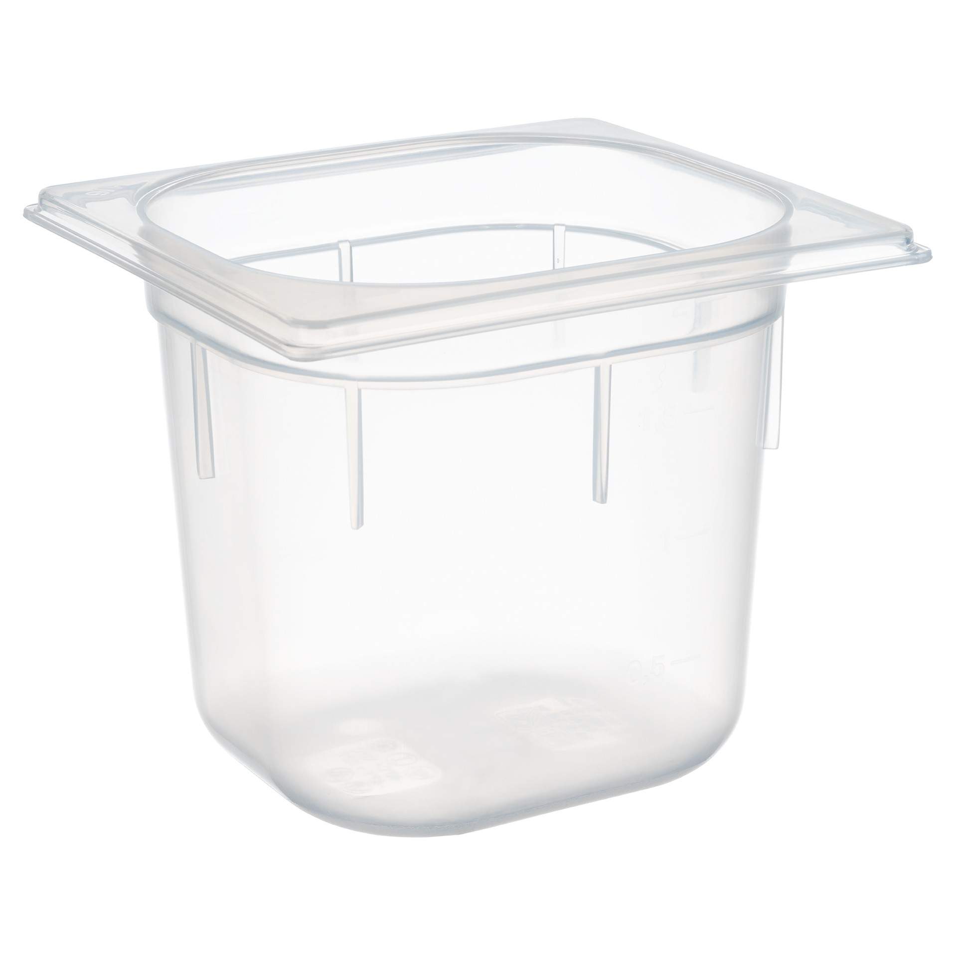 GN-Behälter - milchig-transparent - Inhalt 2,2 l - GN 1/6 (176 x 162 mm) - 150 mm - Polypropylen - 82140-B