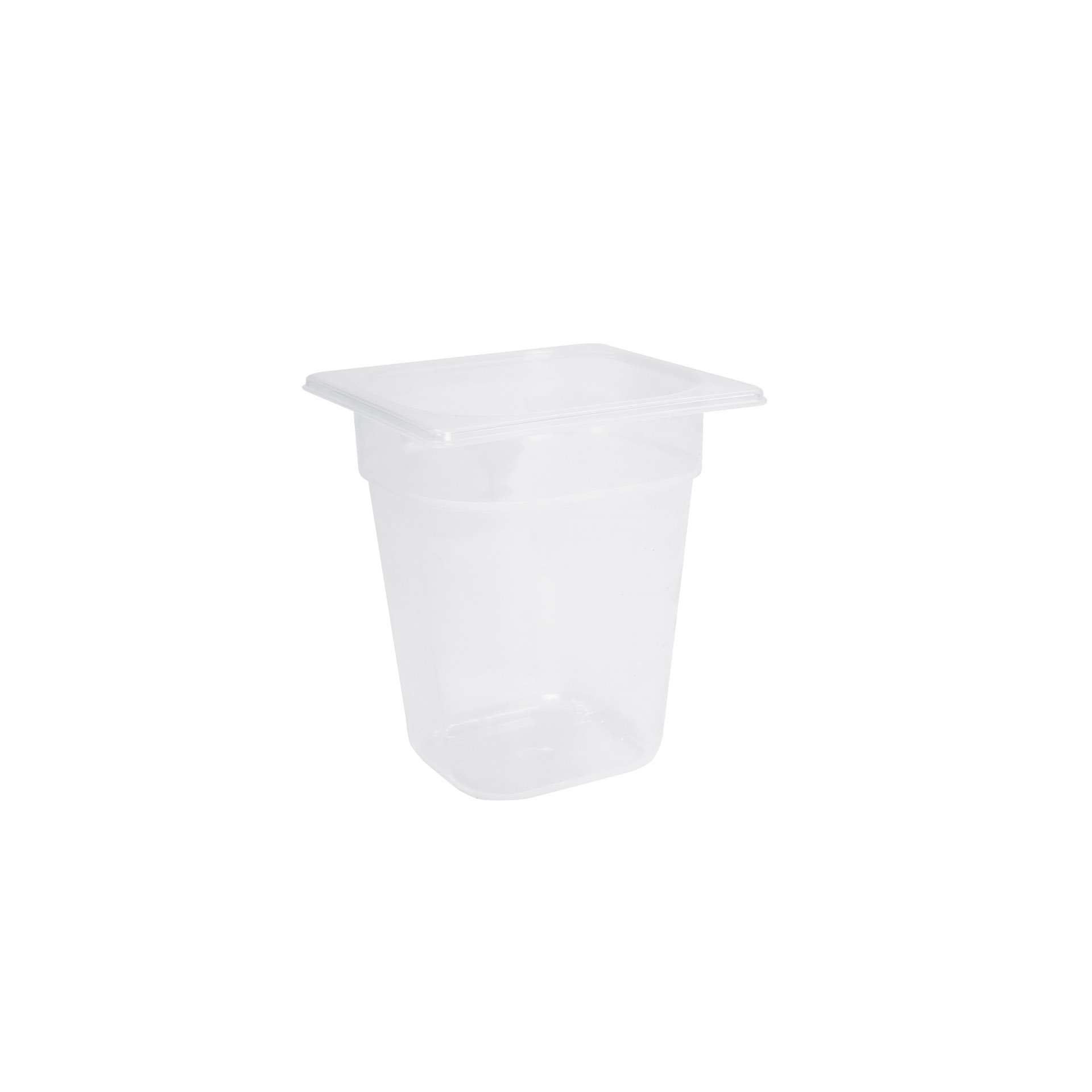 GN-Behälter - Abm. 17,6 x 16,2 x 20,0 cm - Inhalt 2,8 l - GN 1/6 (176 x 162 mm) - 200 mm - Polypropylen - 530043-C