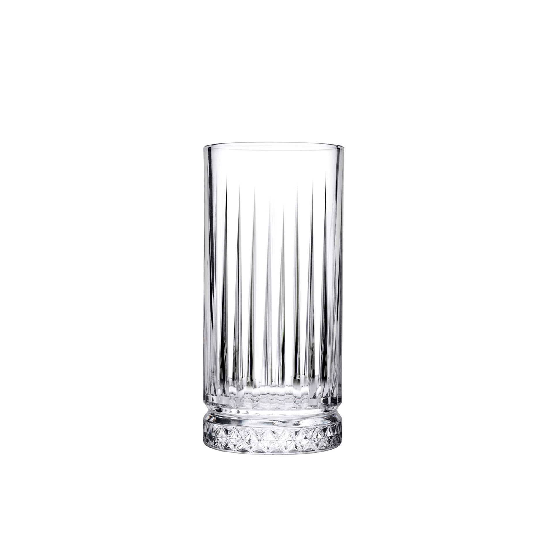 Longdrink-Glas - Set á 12 Stück - Serie Elysia - Höhe 15,0 cm - Ø oben / unten 7,60 / 7,60 cm - Inhalt 0,445 l - Glas - 520015-A