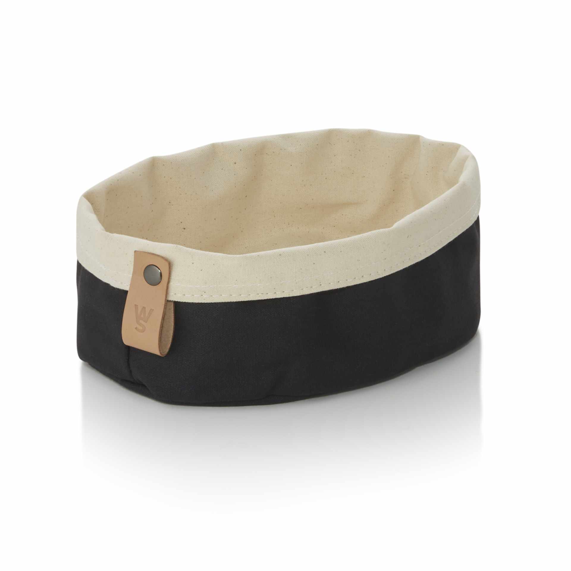 Brottasche - Serie Flip Cotton - schwarz / cream - Abm. 19 x 15 x 10,0 cm - Canvas