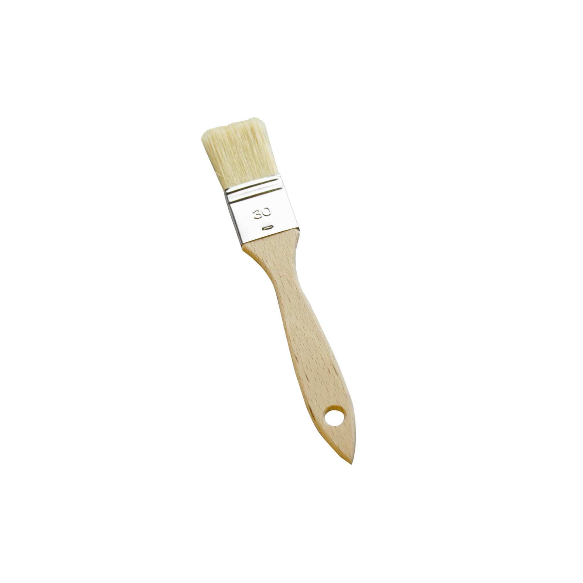Bäckerpinsel - weiß - Abm. 20,5 x 3,0 x 0,5 cm - Naturborste - 200204-C