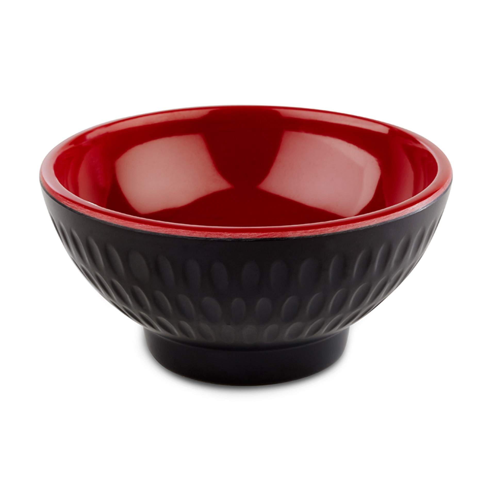 Schale - beidseitig farbig - Serie Asia Plus - rot / schwarz - Abm. 3,5 cm - Ø 7,5 cm - Inhalt 0,06 l - Melamin - 15416-B