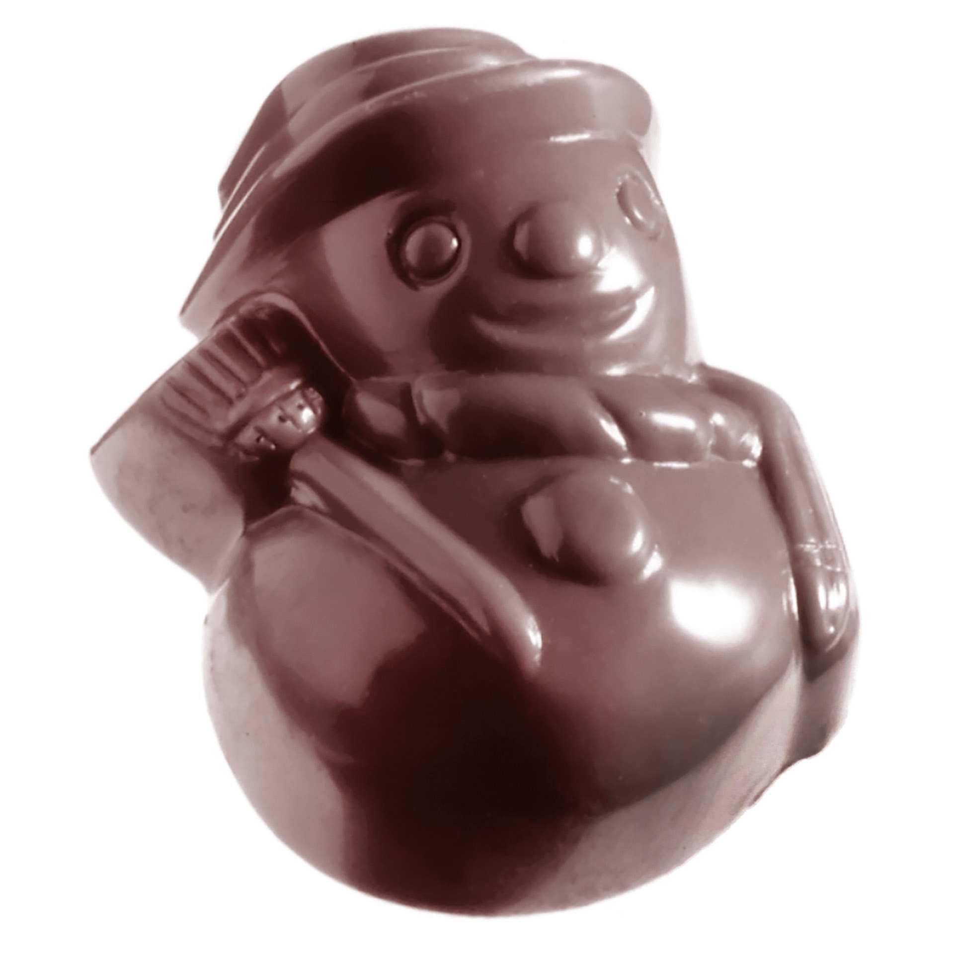Schokoladen-Form - Schneemann - Abm. 27,5 x 13,5 x 2,4 cm - Polycarbonat - 421333-C