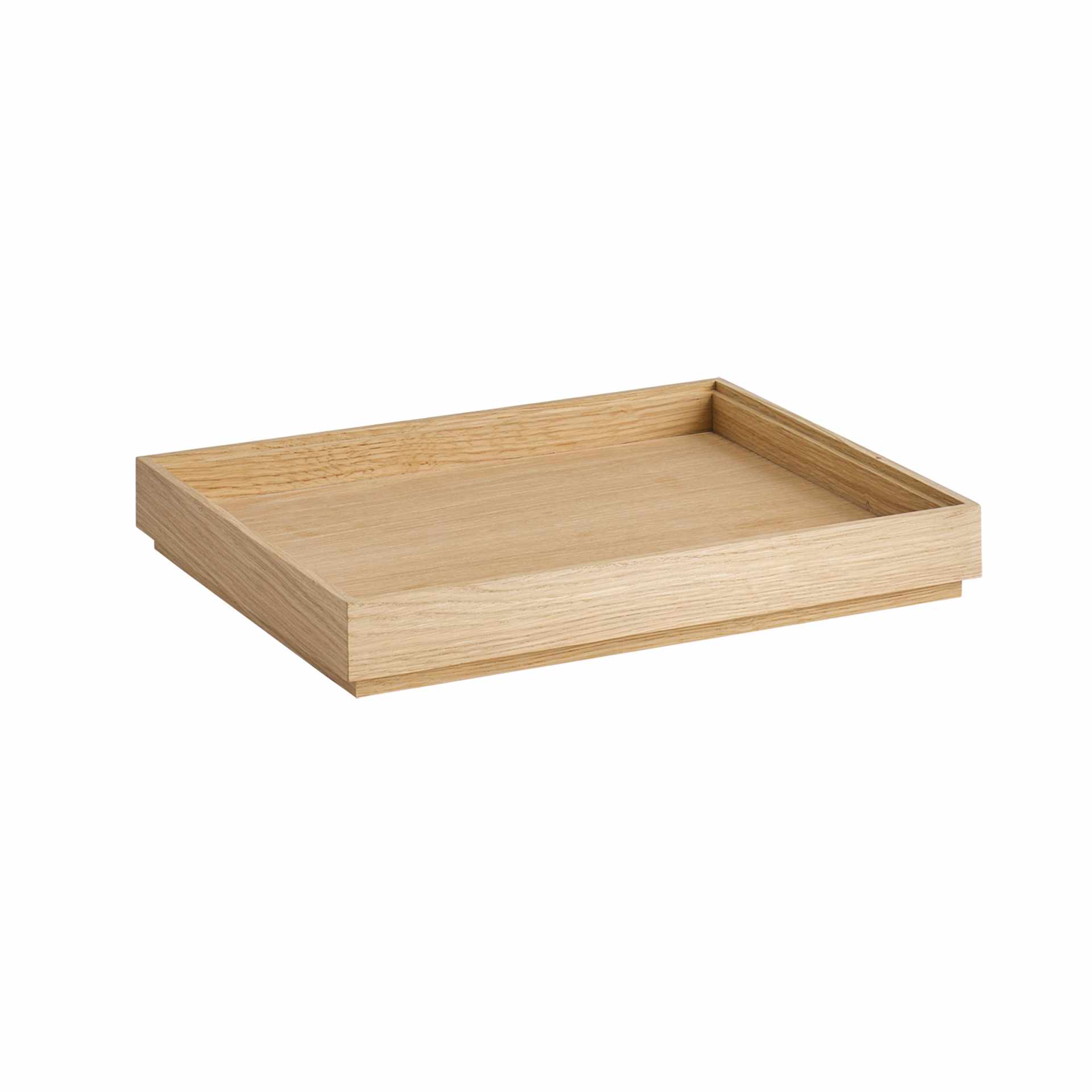 GN-Holzbox - Serie Valo - braun - Höhe 4,5 cm - GN 1/2 (325 x 265 mm) - Eichenholz - 14003-B