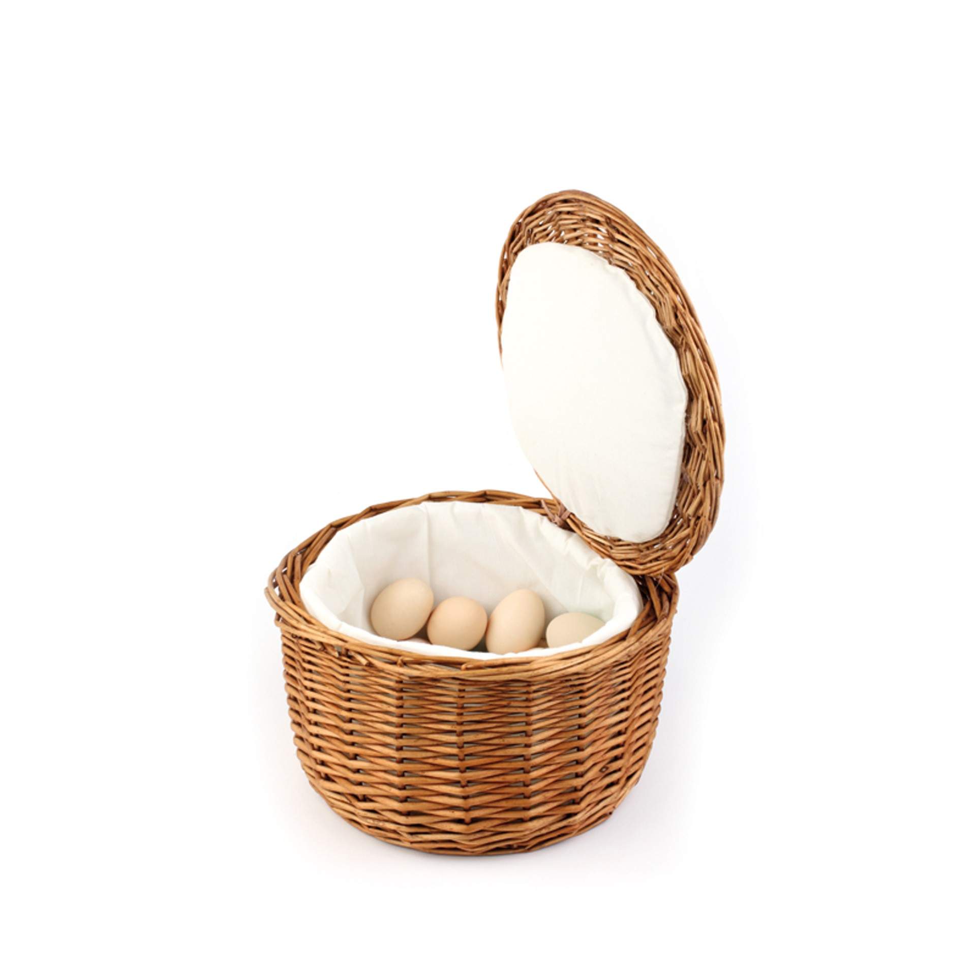 Eier-Korb - stabile Vollweide - Abm. 17,5 cm - Ø 25 cm - Vollweide - 30299-B
