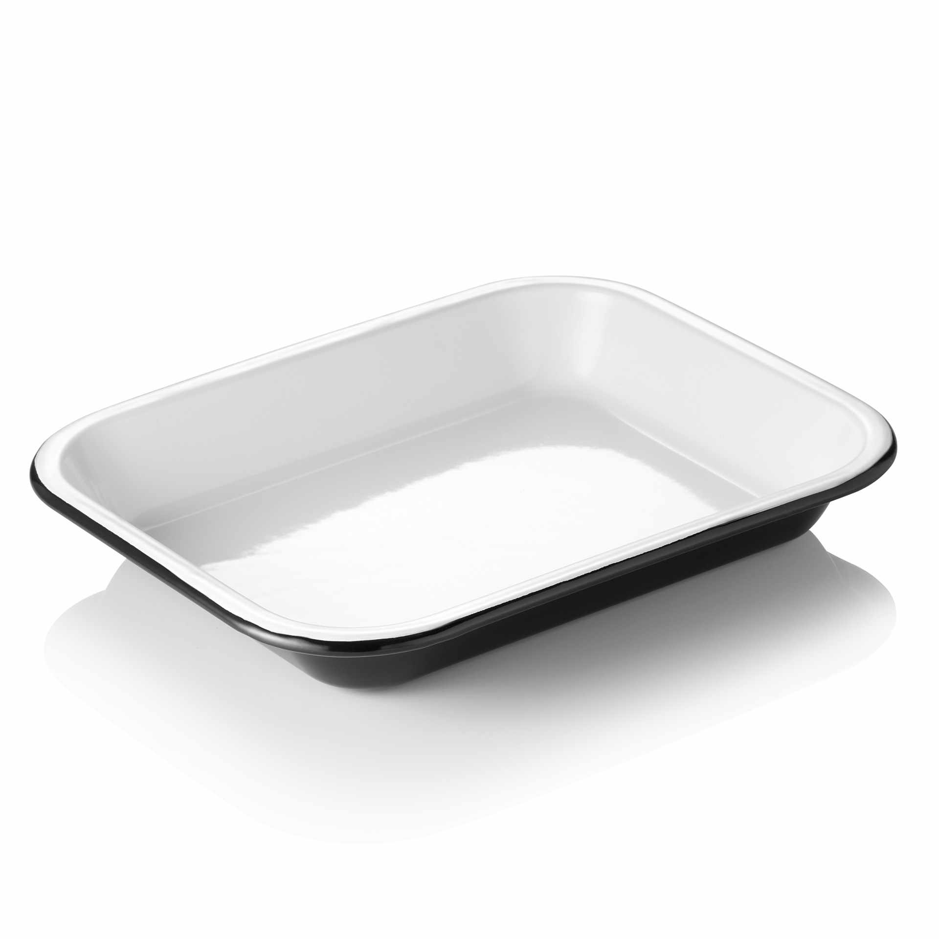 Schale - Serie Grace - Abm. 28 x 23 x 4,5 cm - Inhalt 1,9 l - Emaille