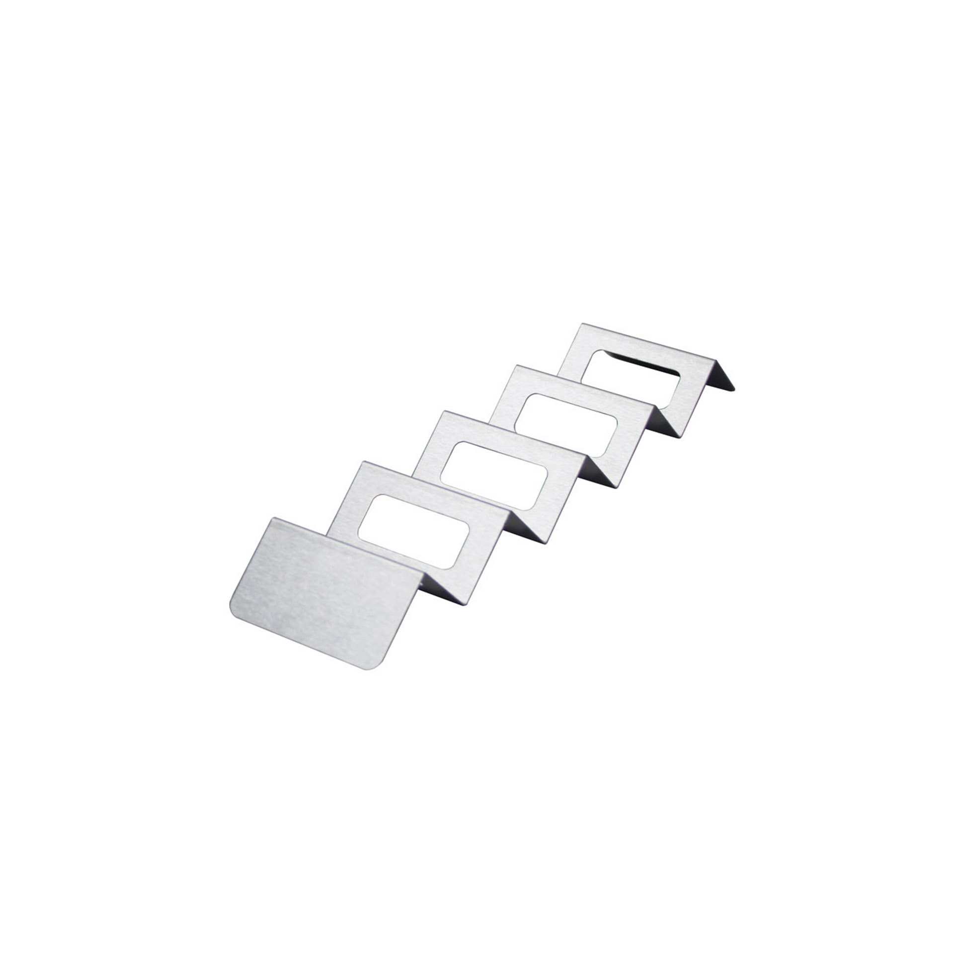Snack-Verkaufsständer - Wellen/Etagen: 4 - Abm. 37,0 x 8,5 x 3,5 cm - Edelstahl - 154065-C